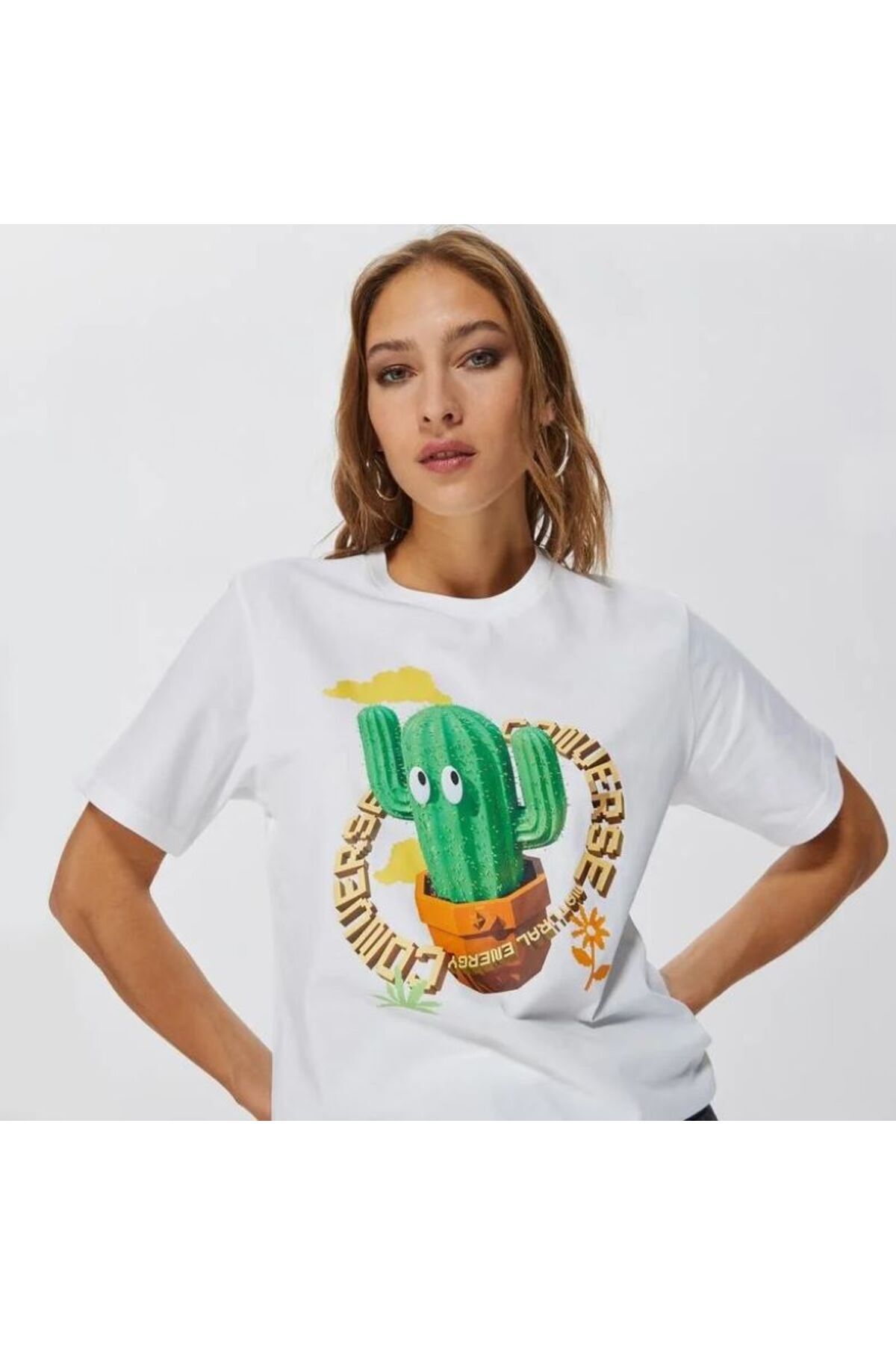 Converse Animated Cactus Graphic Unisex T-Shirt