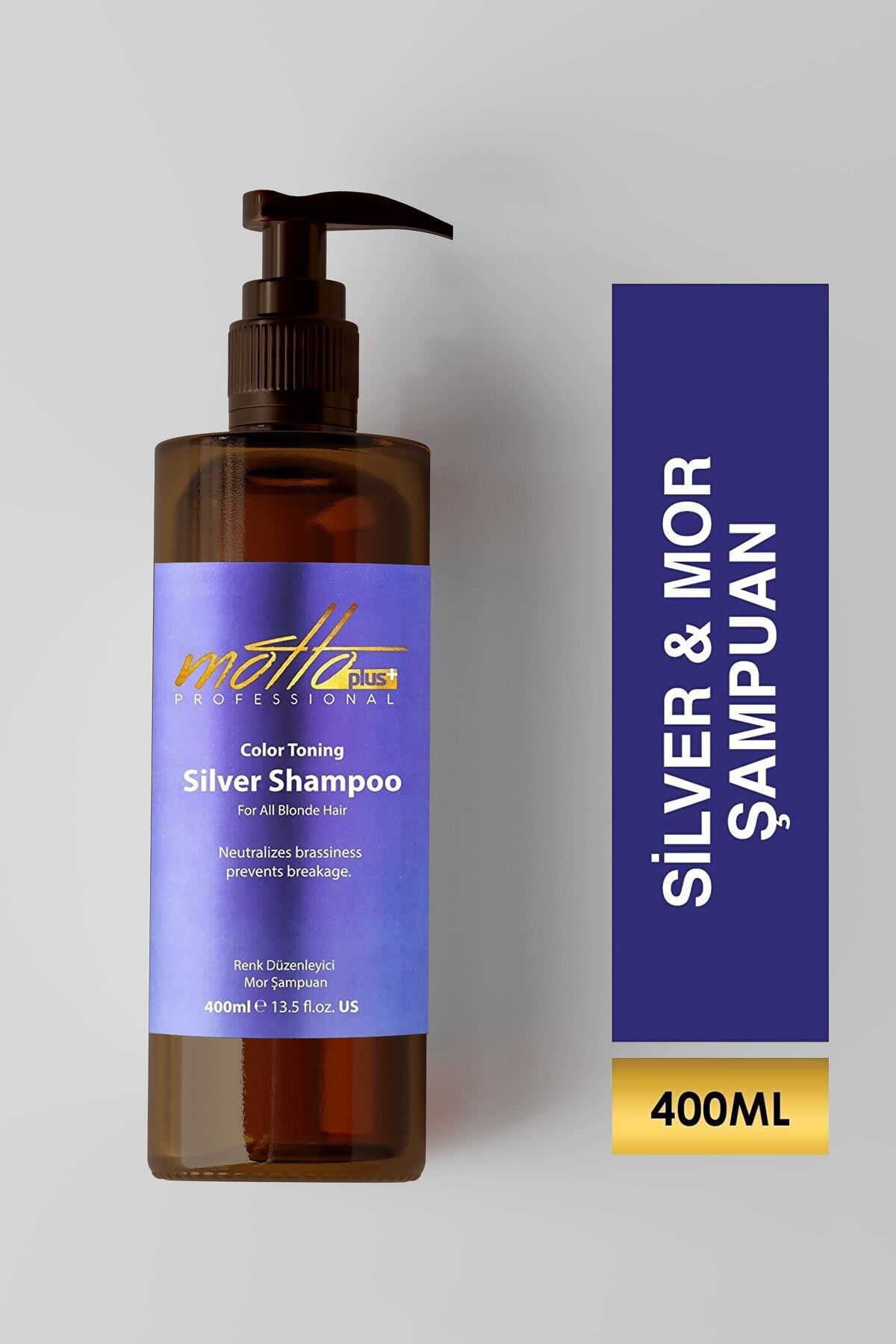 Motto Plus Professional Turunculaşma Karşıtı Silver Mor Şampuan 400 ml