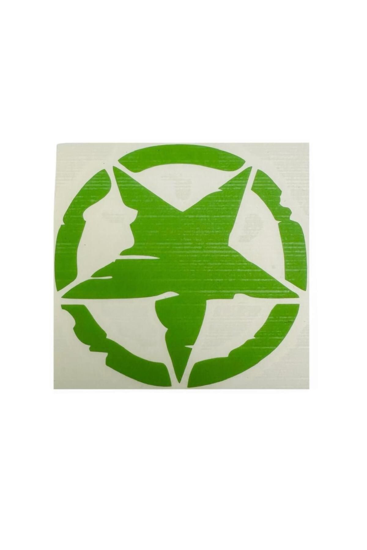 Gogo Yıldız Desenli Yeşil Sticker 75 X 75 Mm