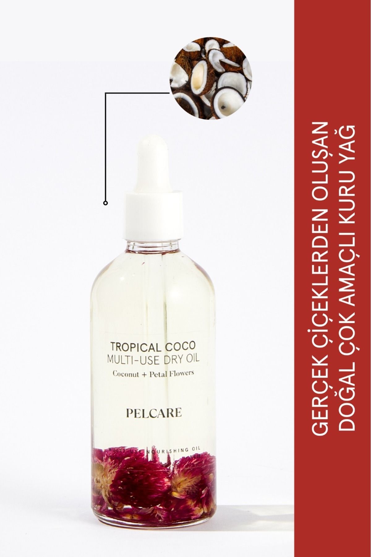 Pelcare Tropical Coco Multi - Use Dry Oil - Besleyici Kuru Yağ