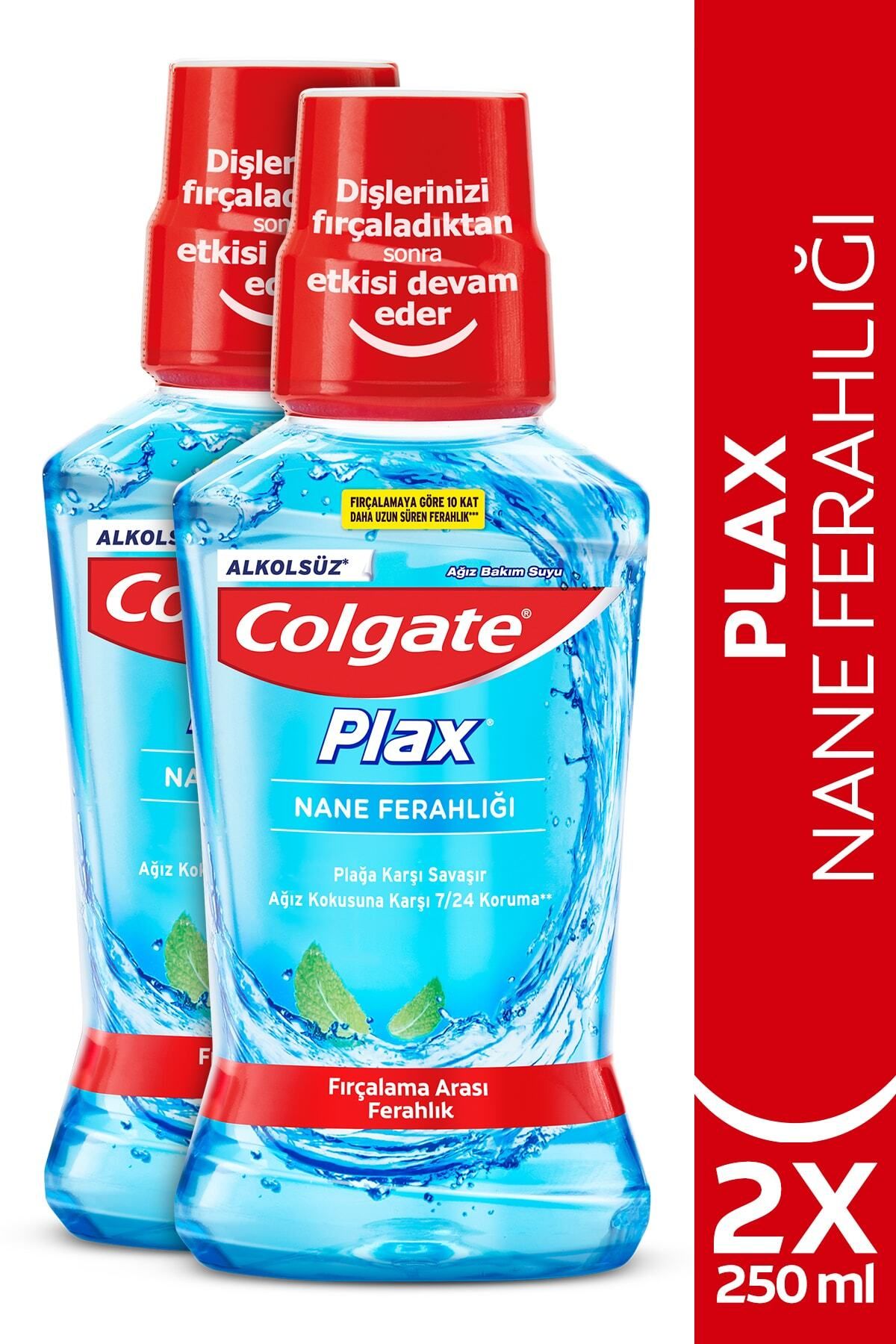 Colgate Plax Nane Ferahlığı Plağa Karşı Ağız Bakım Suyu 250 ml X 2 Adet