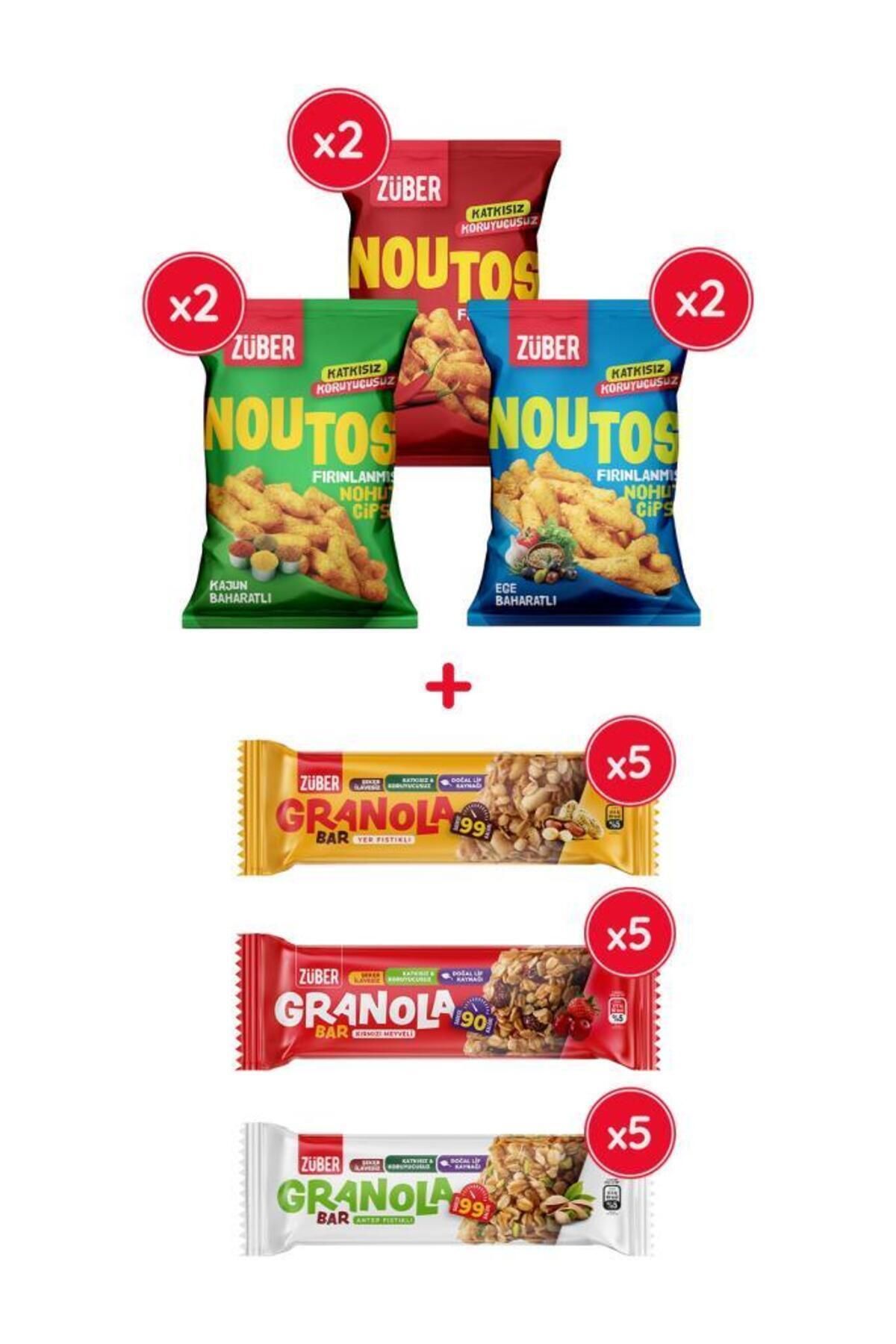 Züber 6'lı Noutos Deneme Paketi Granola Bar Deneme Paketi
