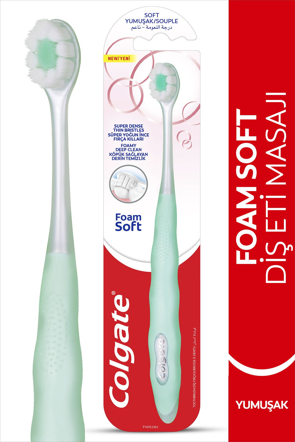 Colgate FoamSoft Diş Eti Masajı Yumuşak Diş Fırçası