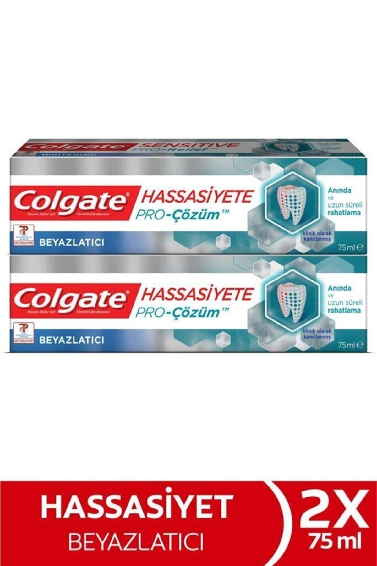 Colgate Hassasiyete Pro Çözüm Beyazlatıcı Pro Relief Diş Macunu 75 ml X 2 Adet