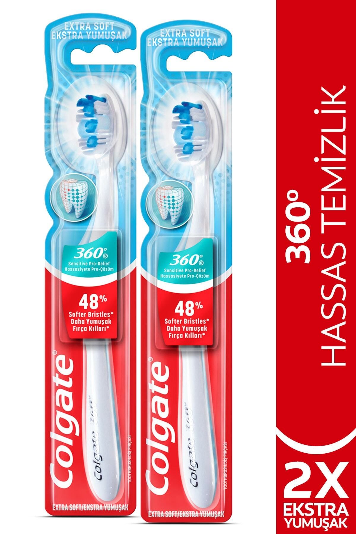 Colgate 360 Hassasiyete Pro Çözüm Ekstra Yumuşak Diş Fırçası X 2 Adet