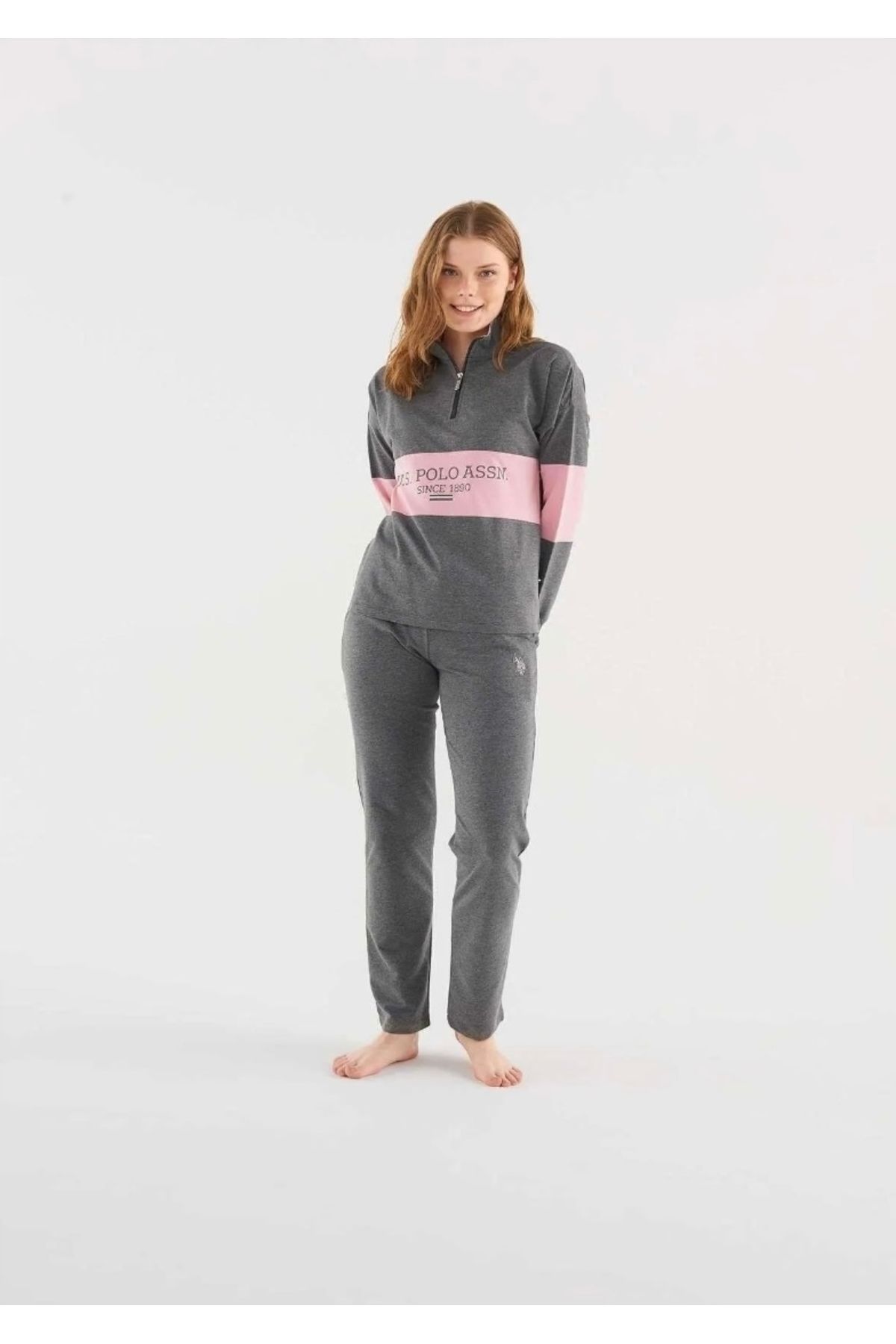 U.S. Polo Assn. Kadın Uzun Kollu Pijama Takımı