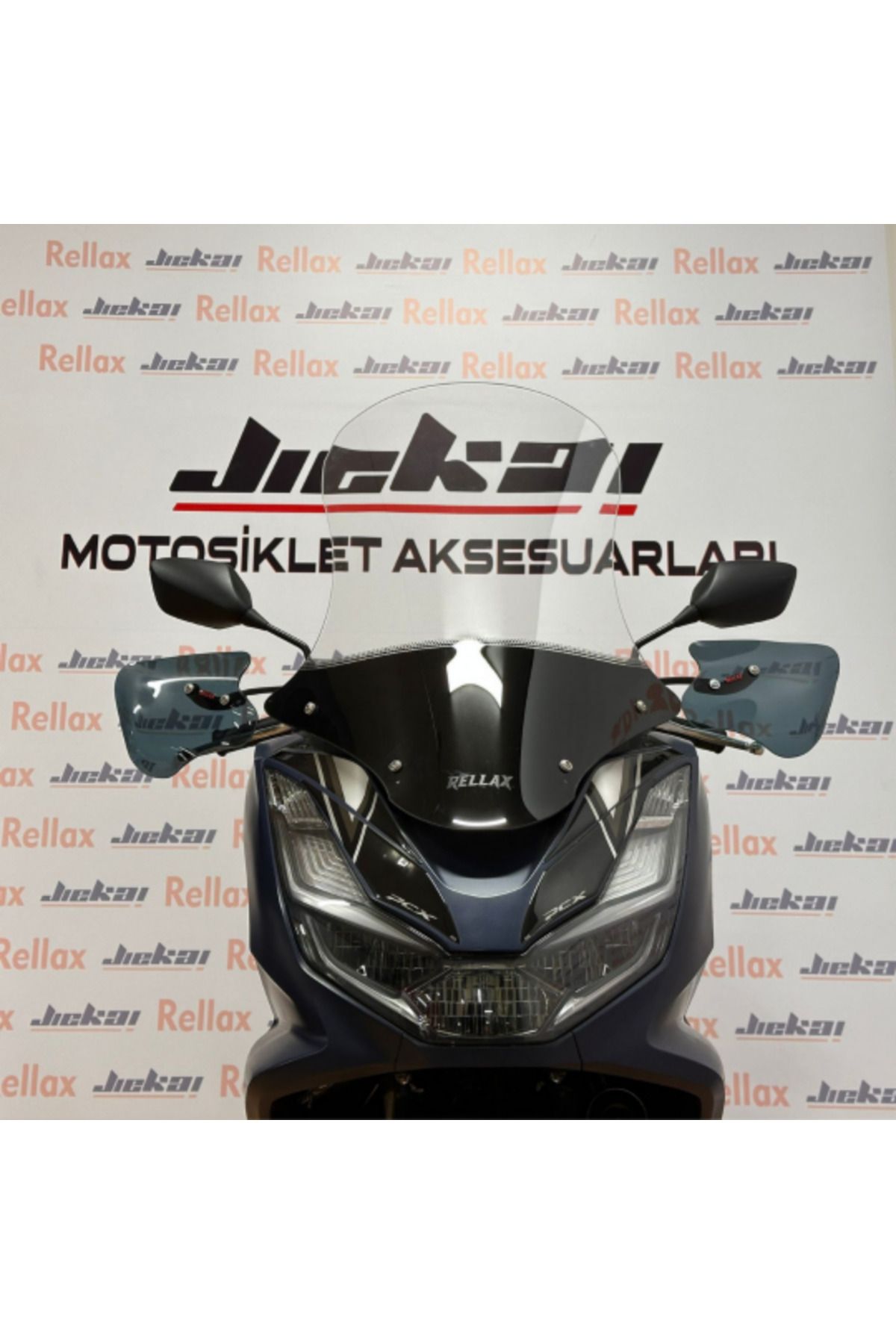Jiekai Rellax Honda Pcx 2021-2024 Ön Siperlik Ön Cam 79 Cm Şeffaf