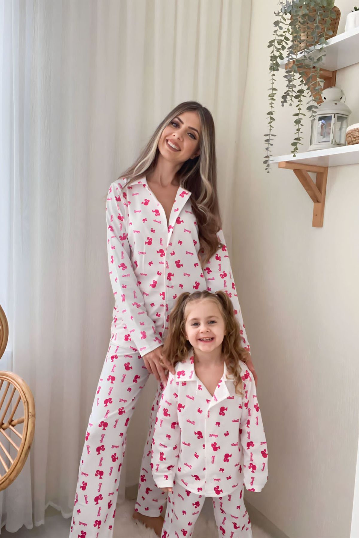 bücürlerin dünyası Anne Kız Barbie Pijama Takımı (fiyatlar Tekli Fiyattır ! )