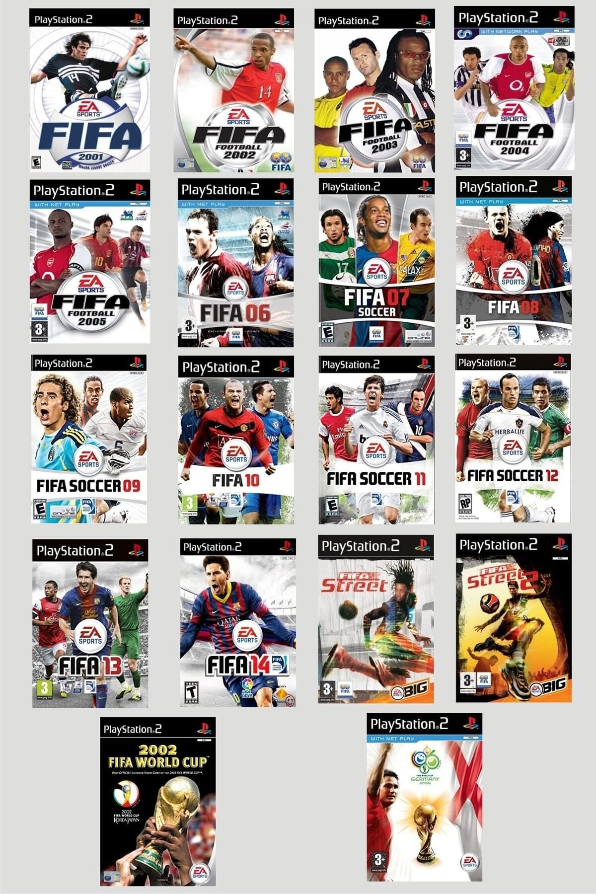 EA Sports Playstatıon 2 Fıfa Serisi Tüm Oyunlar 18 Oyun