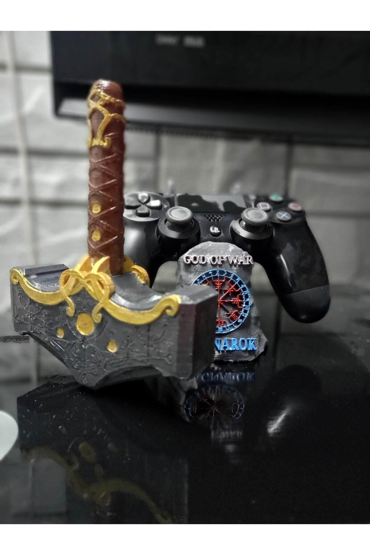 Thorn Tech God Of War Ragnarok Mjölnir Ps4 Kol Tutucu Stand