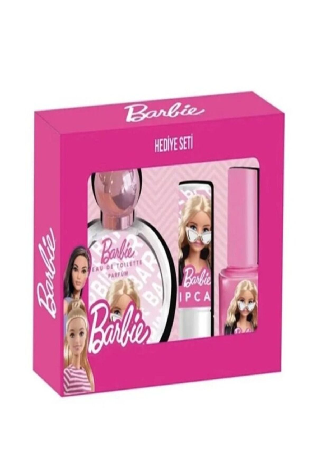 Barbie Lisanslı Parfüm-Lipcare ve Oje Seti 50ml EDT