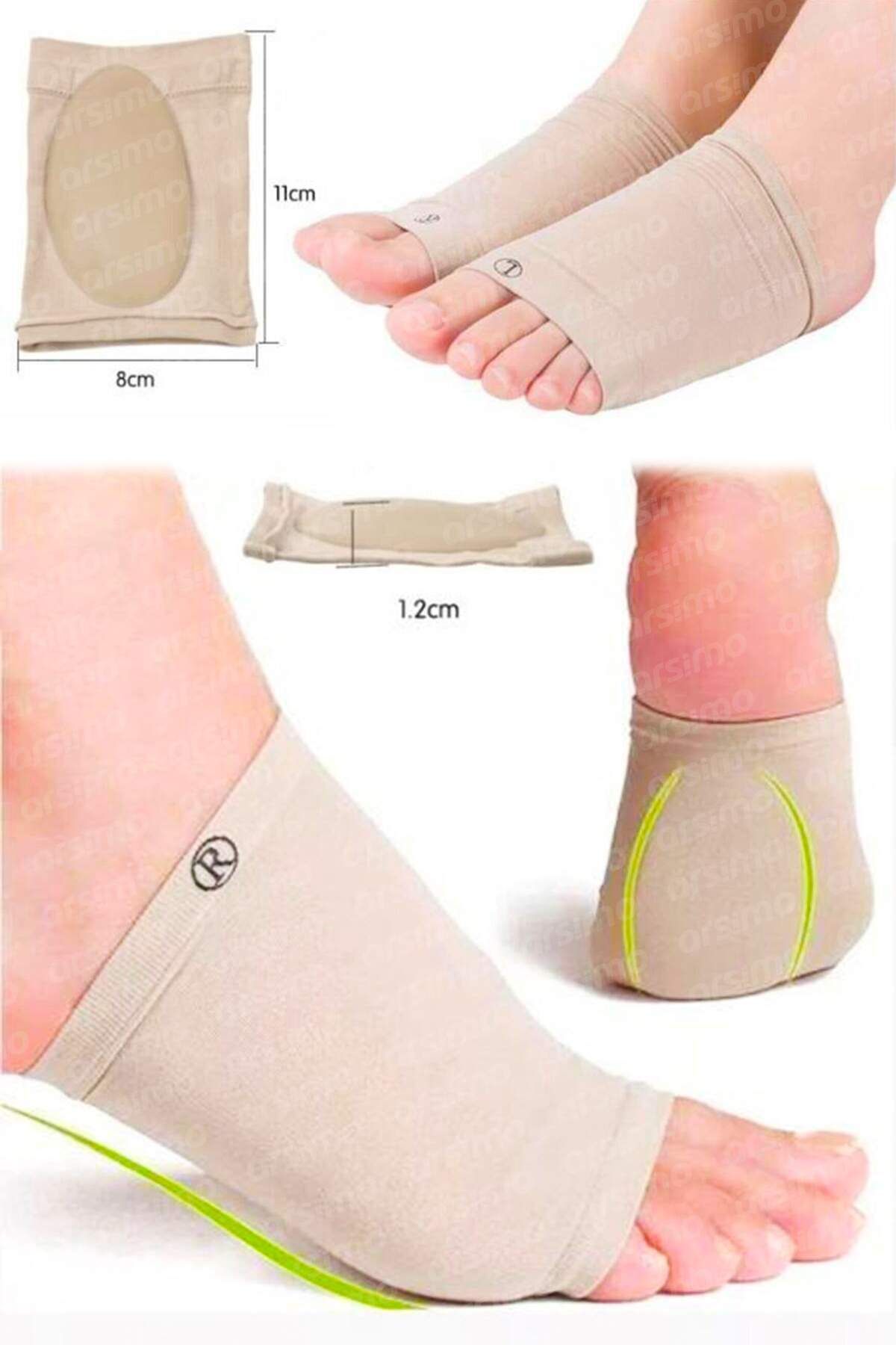 Arsimo Kumaş Ayak Ark Destek Çorabı | Ortopedik Içe Basma Düz Tabanlık Önleyici Medikal Tabanlık