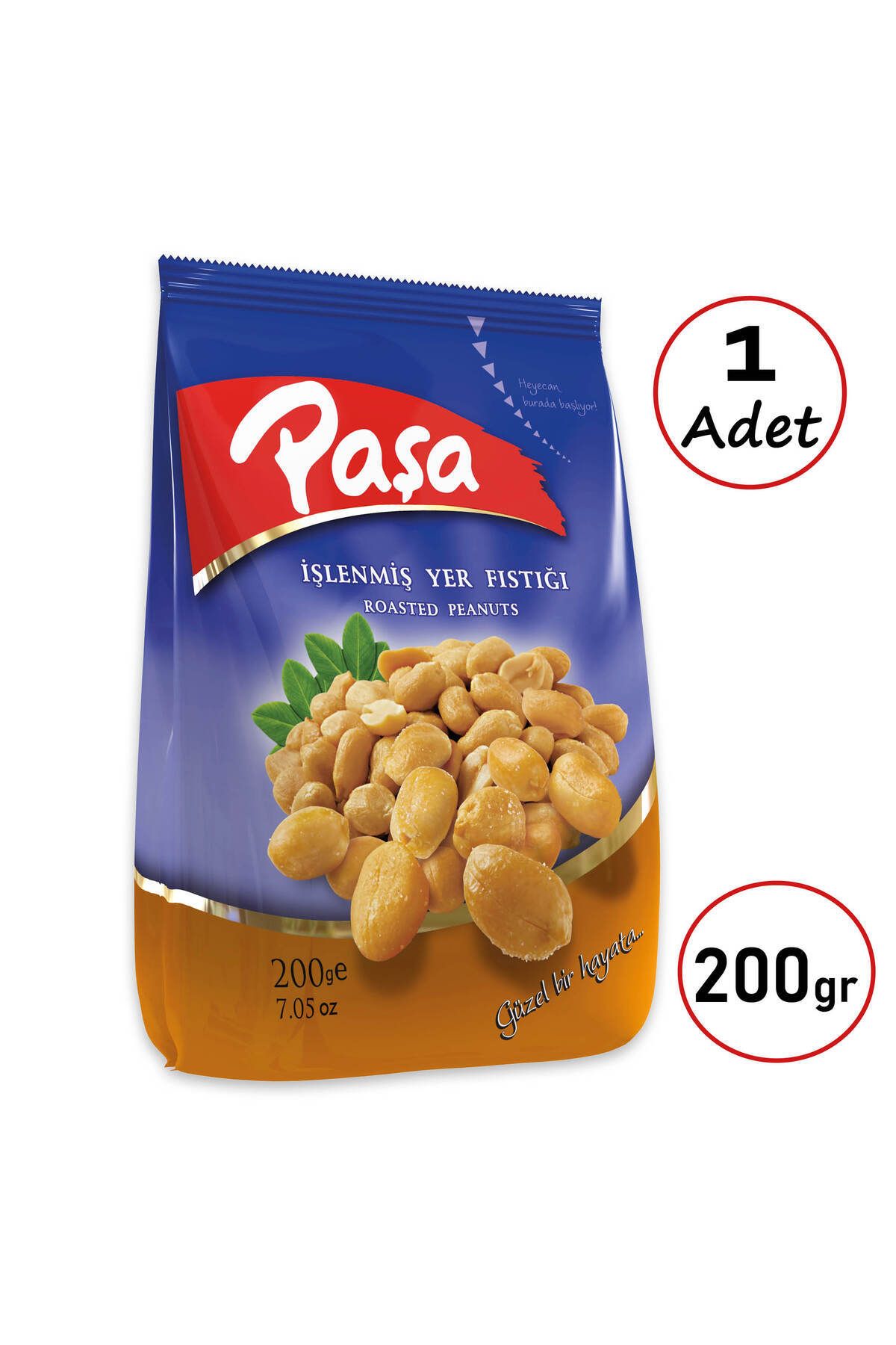 Paşa Kuruyemiş Işlenmiş Yer Fıstığı 200 gr (NATUREL 1. KALİTE)