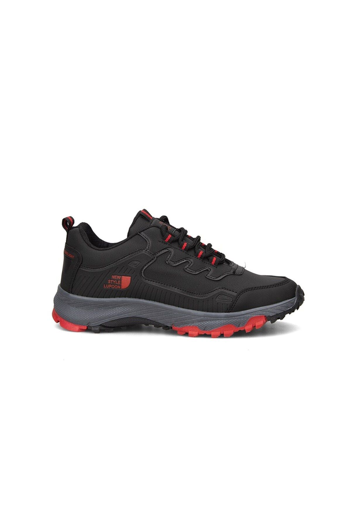 Liger Unisex Outdoor Trekking Ayakkabı Siyah-kırmızı