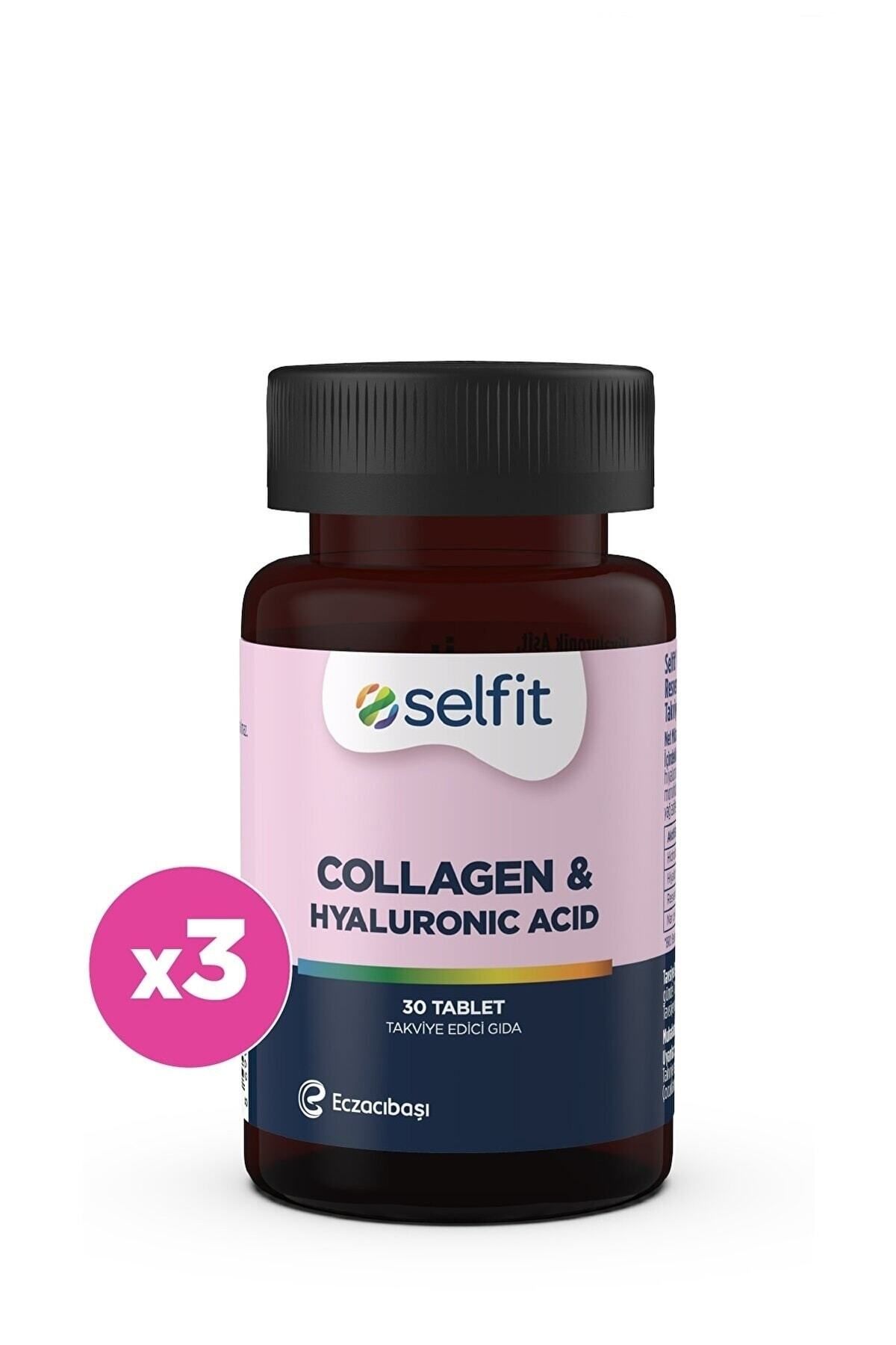 Selfit Collagen & Hyaluronic Acid 30 Tablet X 3 Adet