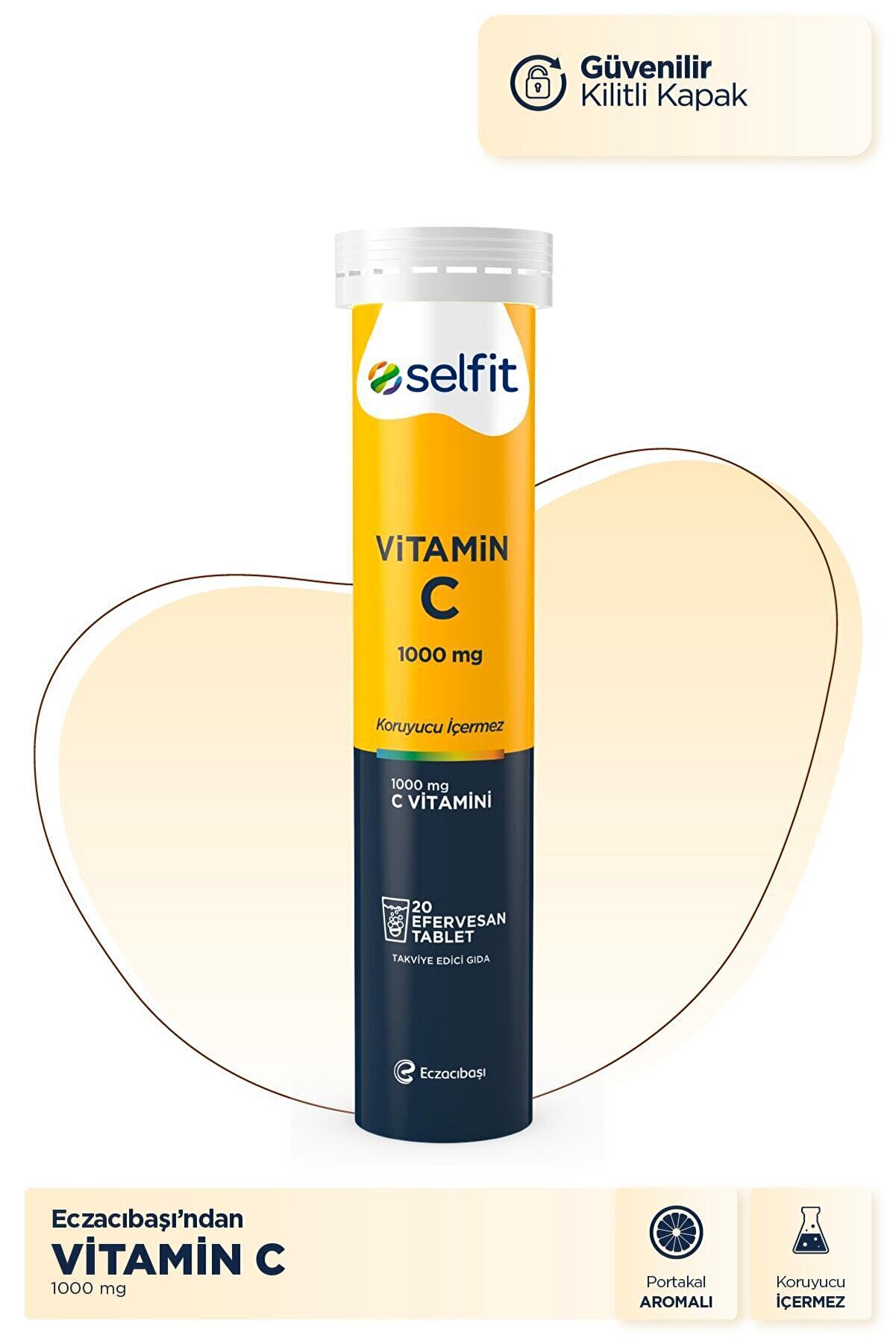 Selfit Vitamin C 1000 Mg 20 Efervesan Tablet