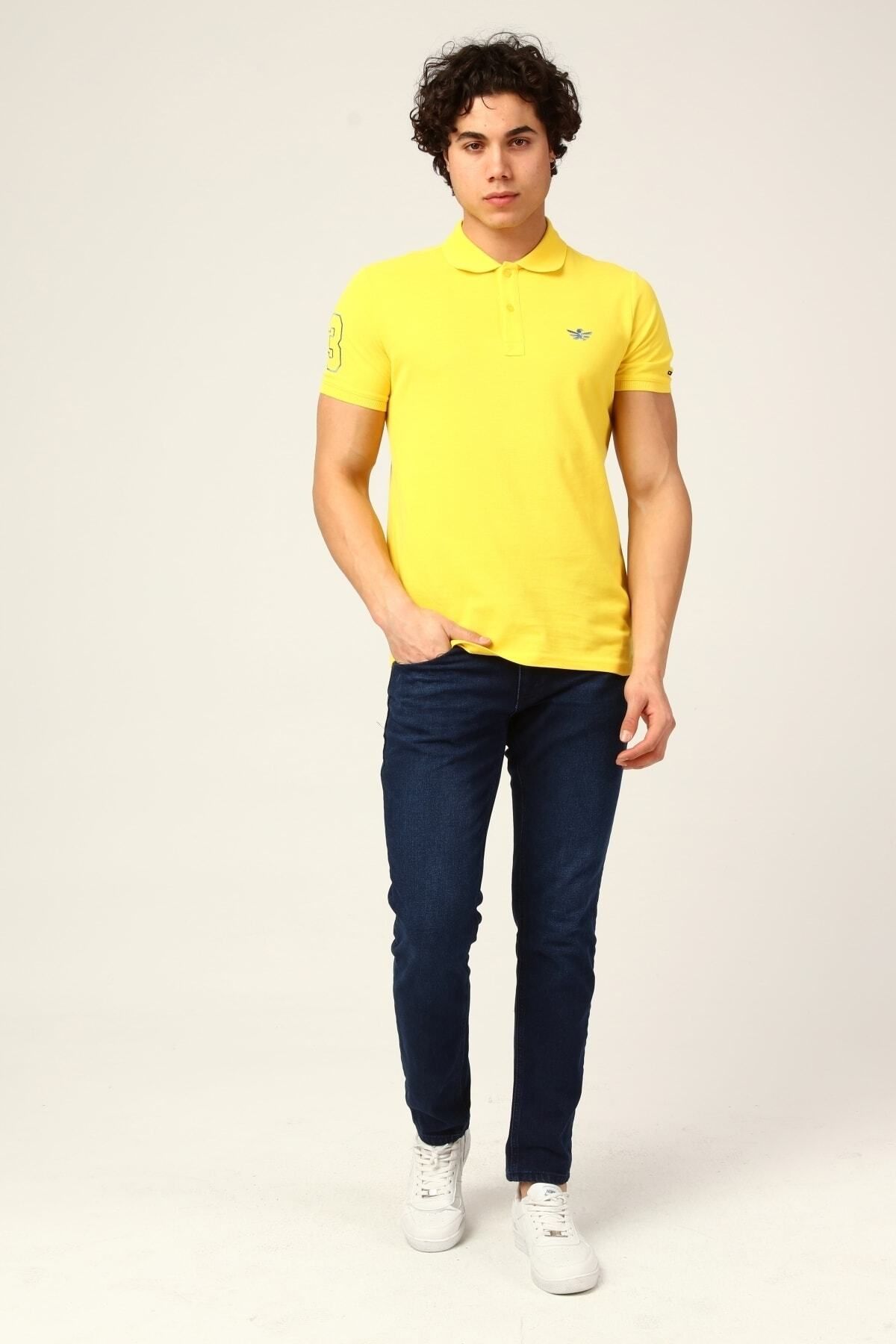 Rwb Erkek Polo Yaka Bpt03s22 Sarı T-shirt