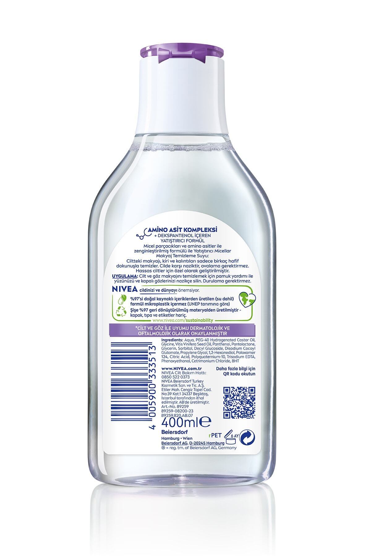 Micellar Makyaj Temizleme Suyu Hassas Cilt 400 Ml,yüz,göz Ve Dudak Temizleme_1