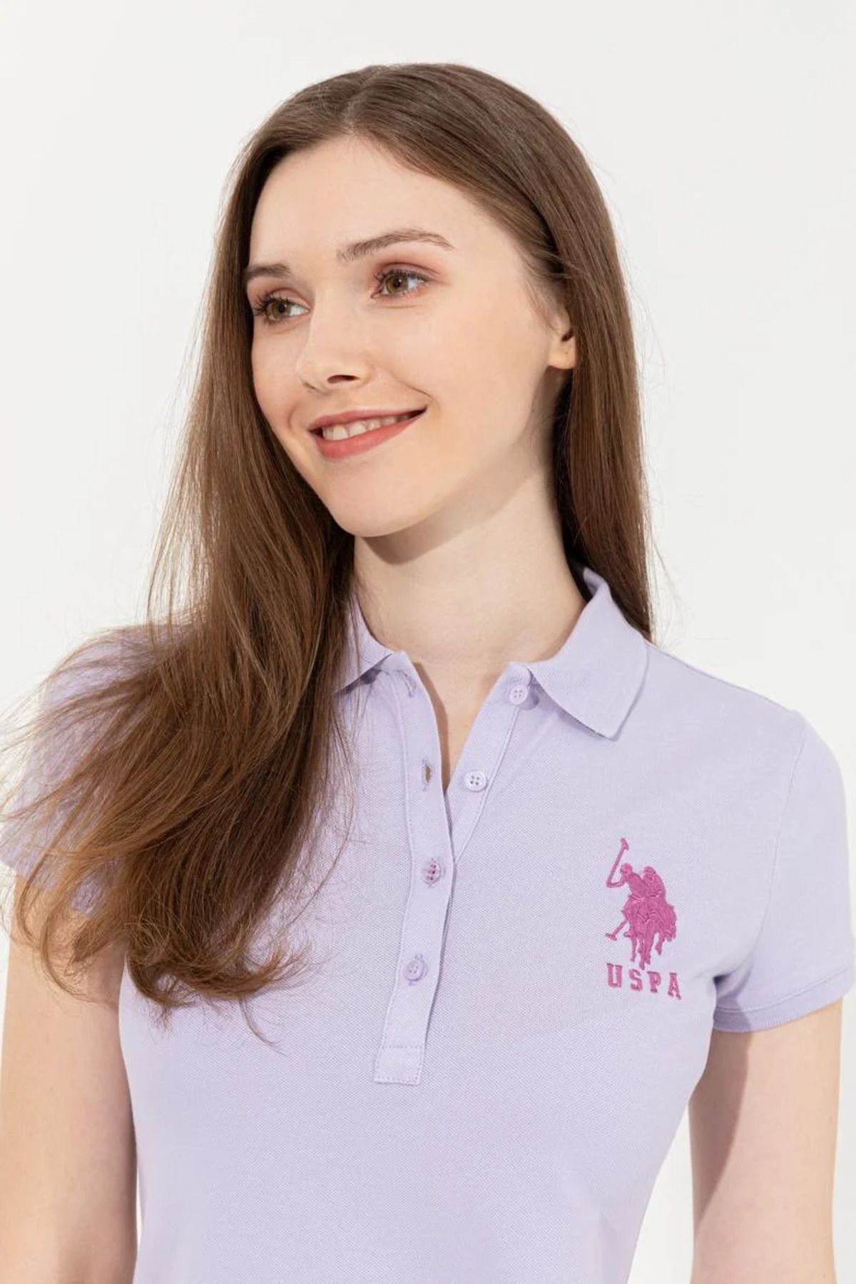 U.S. Polo Assn. Pembe Kadın T-Shirt