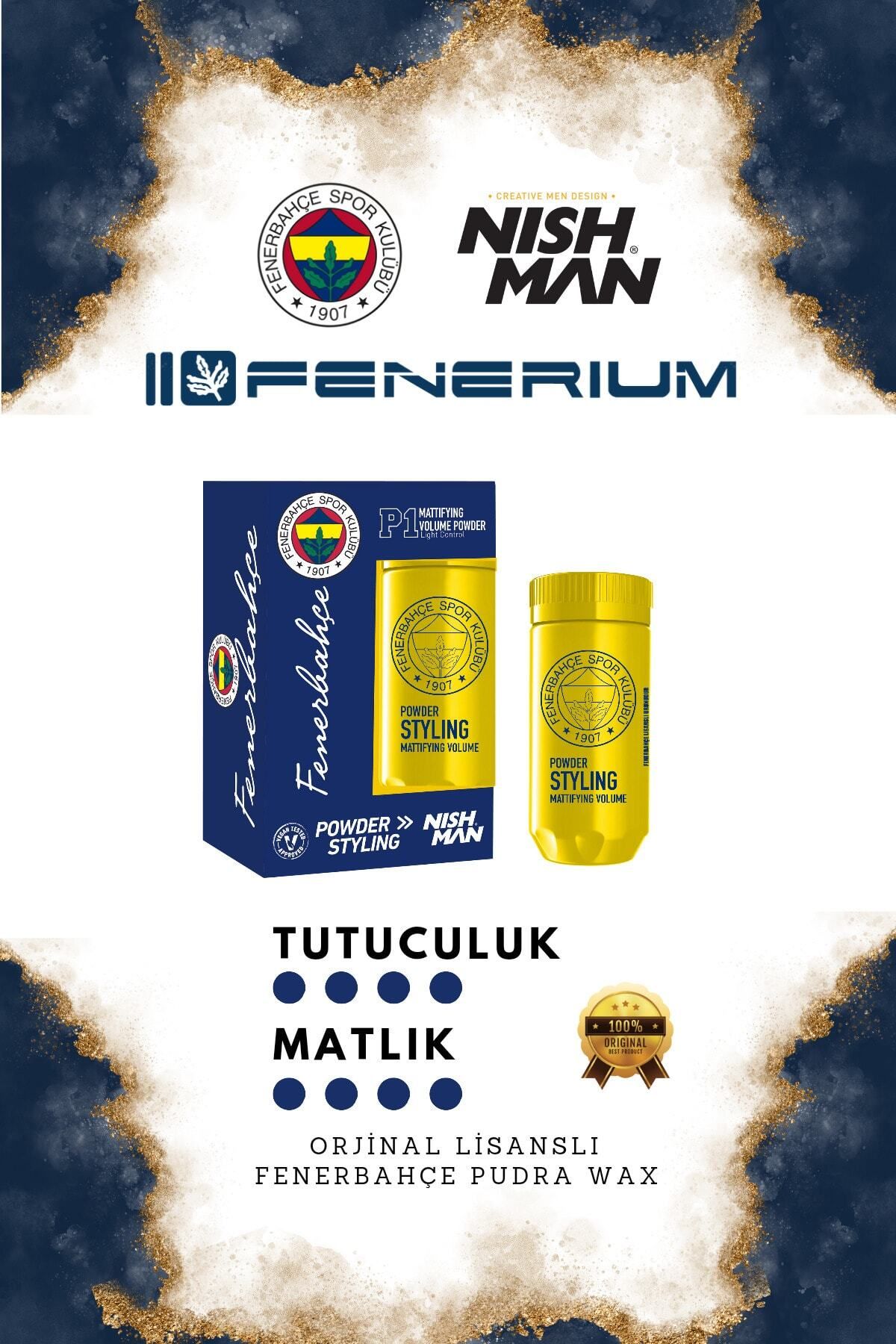 Fenerbahçe Lisanslı Pudra Wax Yumuşak Doku