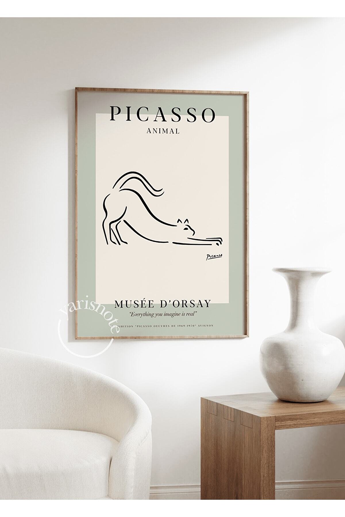 Yaris Note Picasso Animal Çerçevesiz Poster