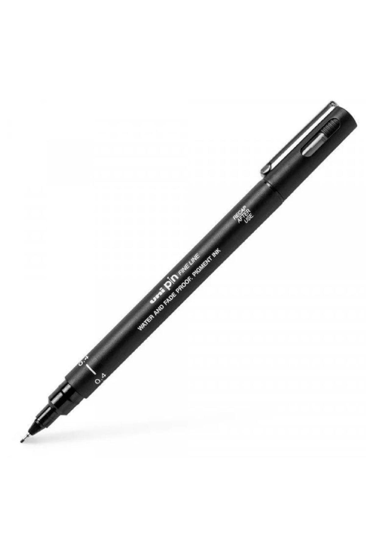 Uni Pin 0.4 Fine Line Akrilik Uçlu Teknik Çizim Kalemi Siyah