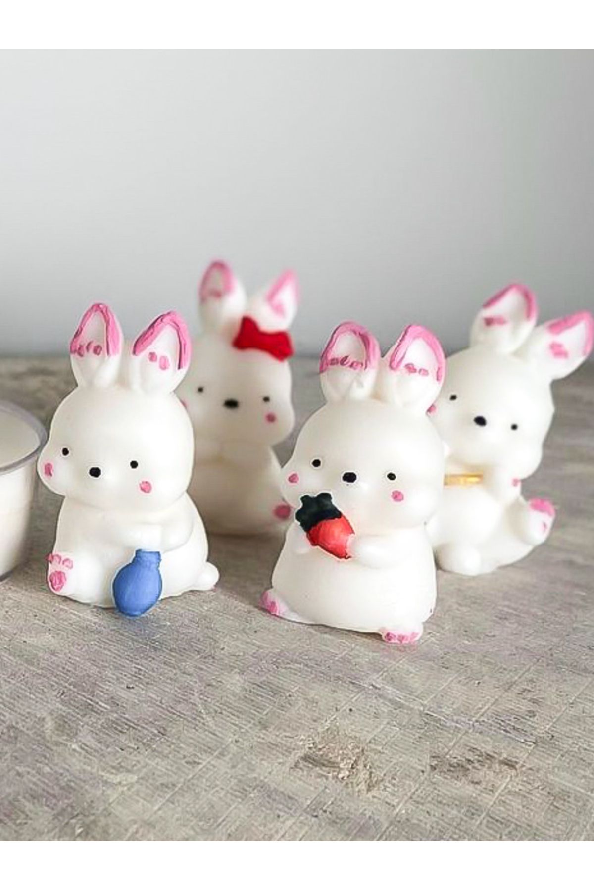 pampelu 25 adet sevimli mini tavşan baby bebek kokulu nişan kına düğün söz hediyelik