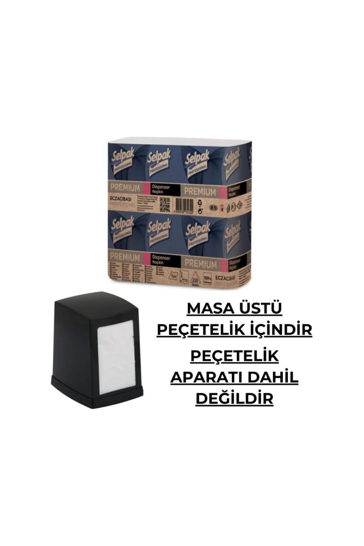 Selpak Professional 1. kalite Professional Extra Dispenser Peçete 3 Katlı 18*250 4.500 Adet koli