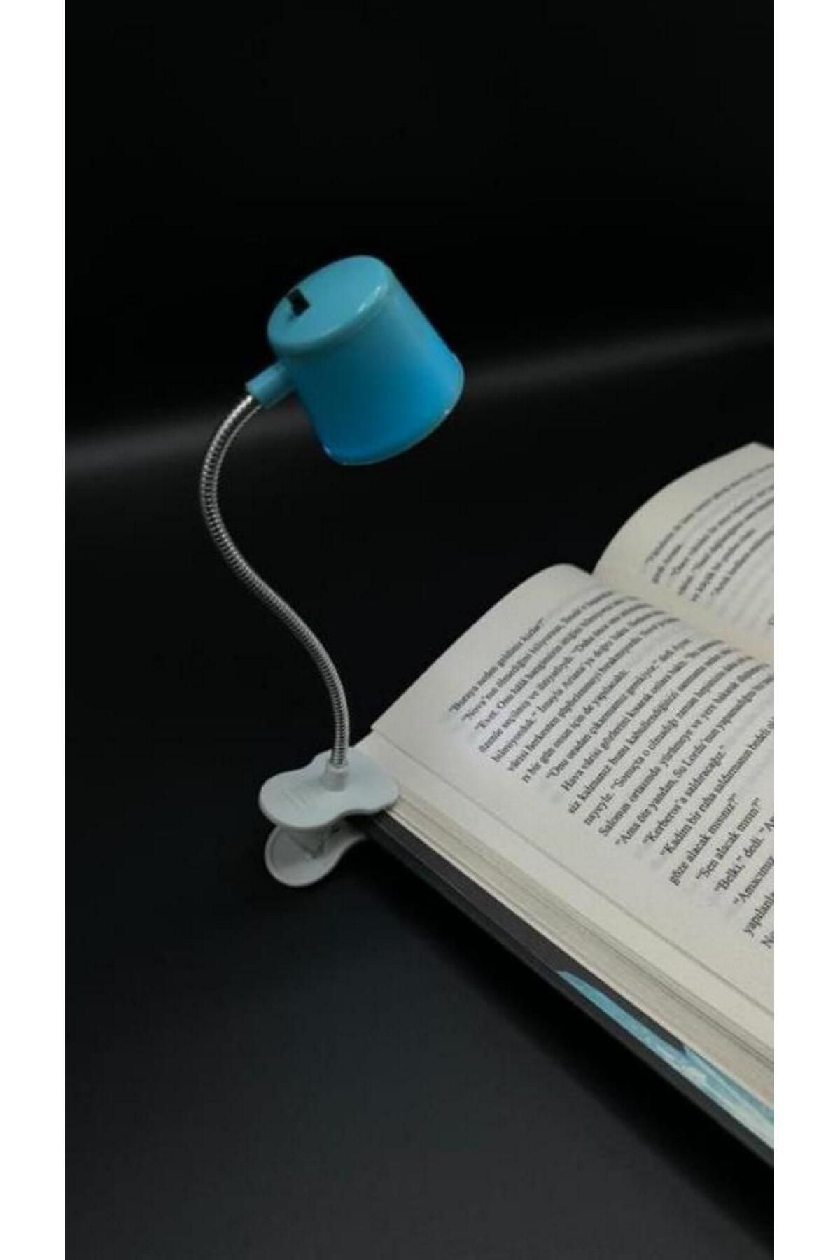 YAKUT Mini Akrobat Mandallı Led Işıklı Kitap Okuma Lambası