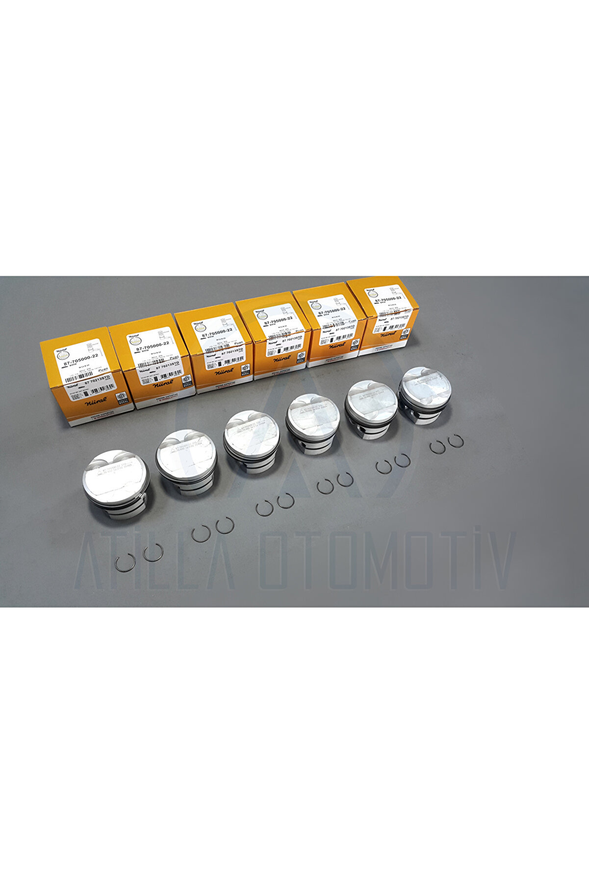 6 X BMW Z3 E36 99-03 2.0i M52 B20 PİSTON SEGMAN SETİ STD NÜRAL