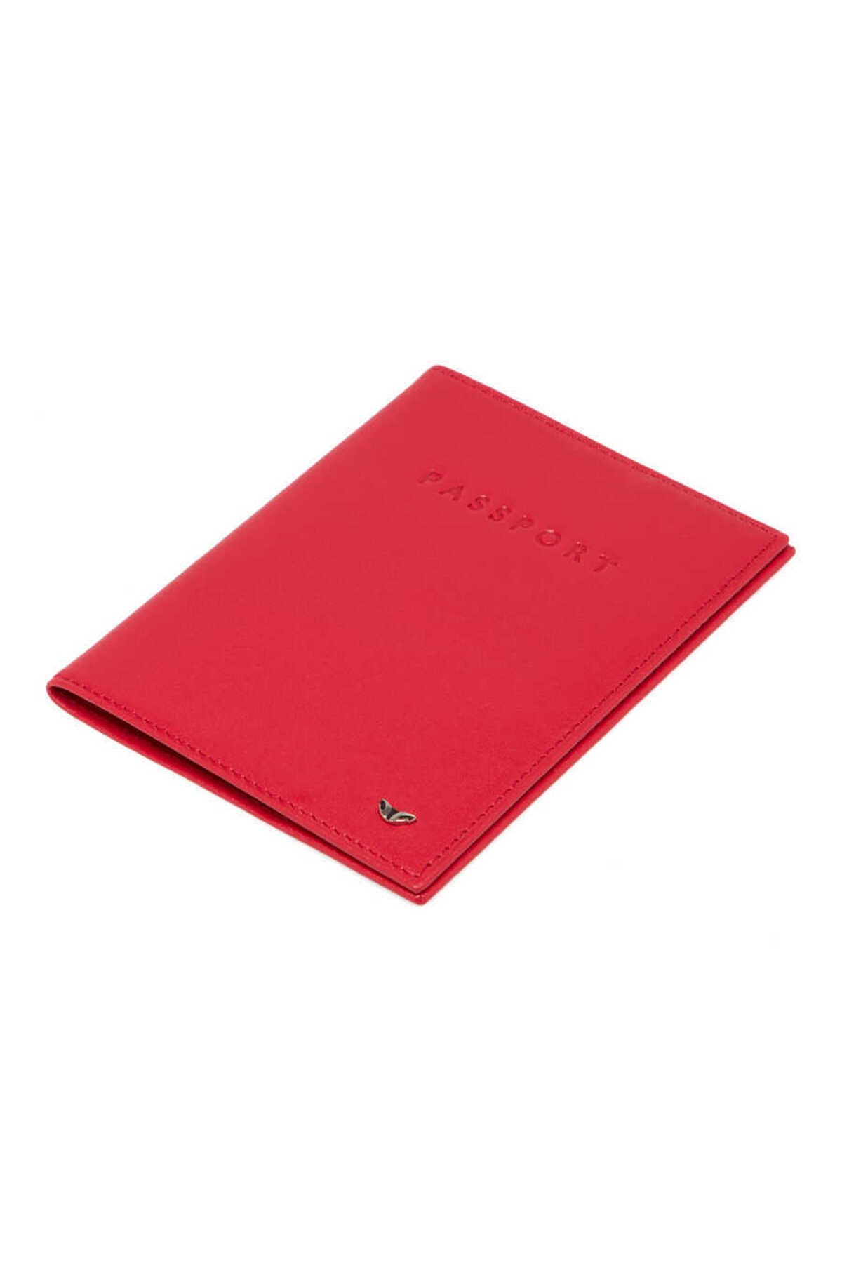 Tergan Kırmızı Deri Unisex Pasaportluk - S1PS00001200-H4B