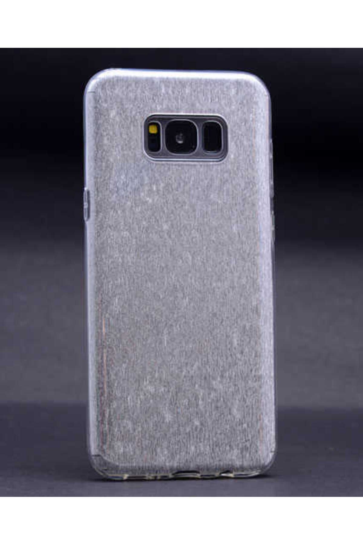 Genel Markalar Galaxy S8 Uyumlu Zore Shining Silikon-Gümüş