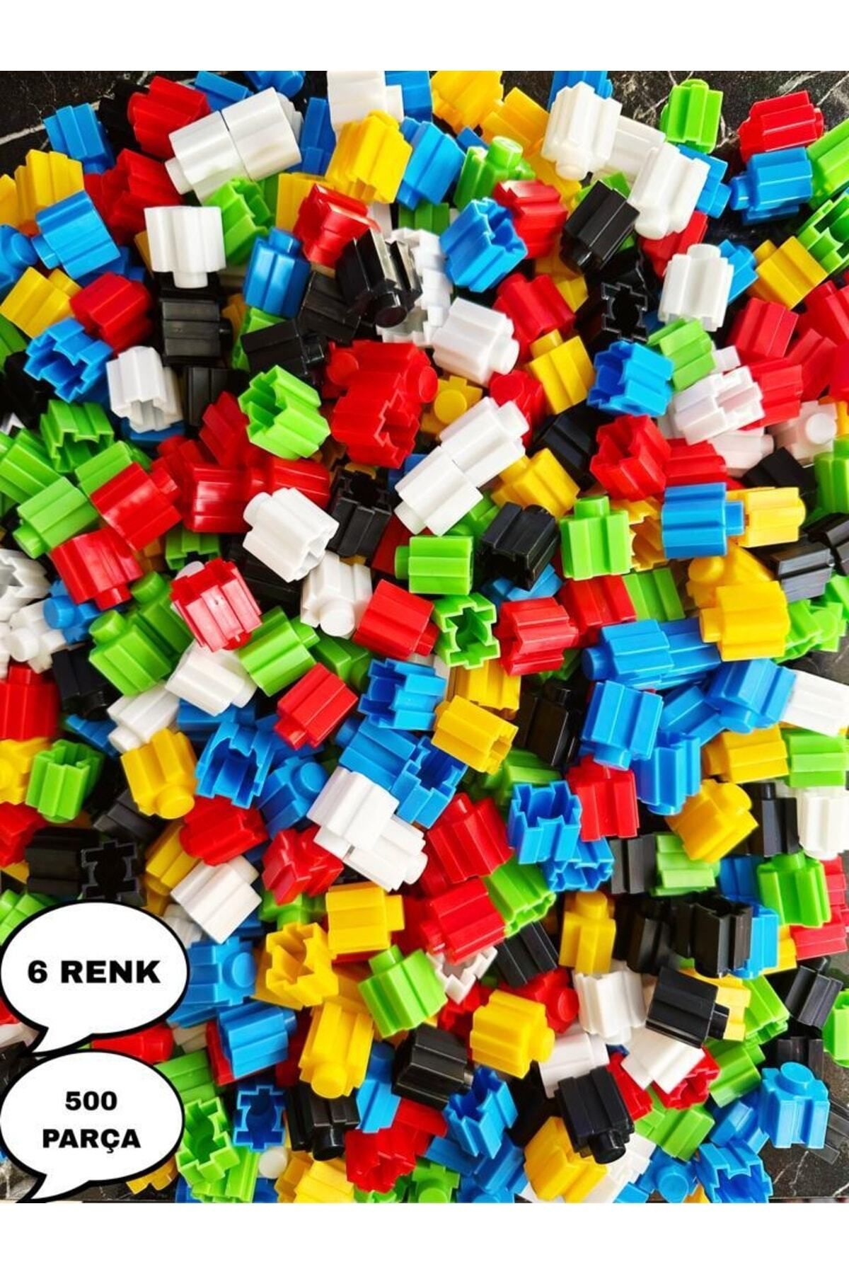 OyuncakZade Tiktak Bloklar 500 Parça 6 Renk Eğitici Çıt Çıt Oyuncak Eğitici Tik Tak Yapı Oyuncakları Lego