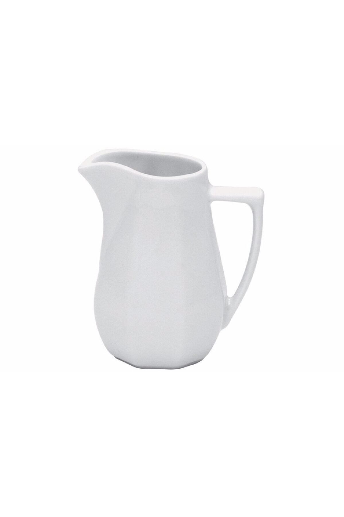 Zeze Home Porselen Süt Potu Sütlük - Kahve Potu Sosluk - Porselen Sürahi 590 Cc