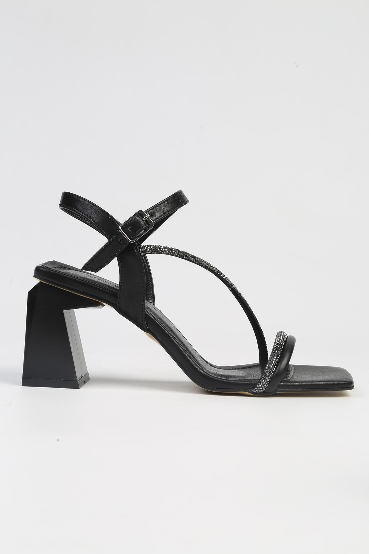 Pierre Cardin ® | PC-53010- 3691 Siyah-Kadın Topuklu Ayakkabı