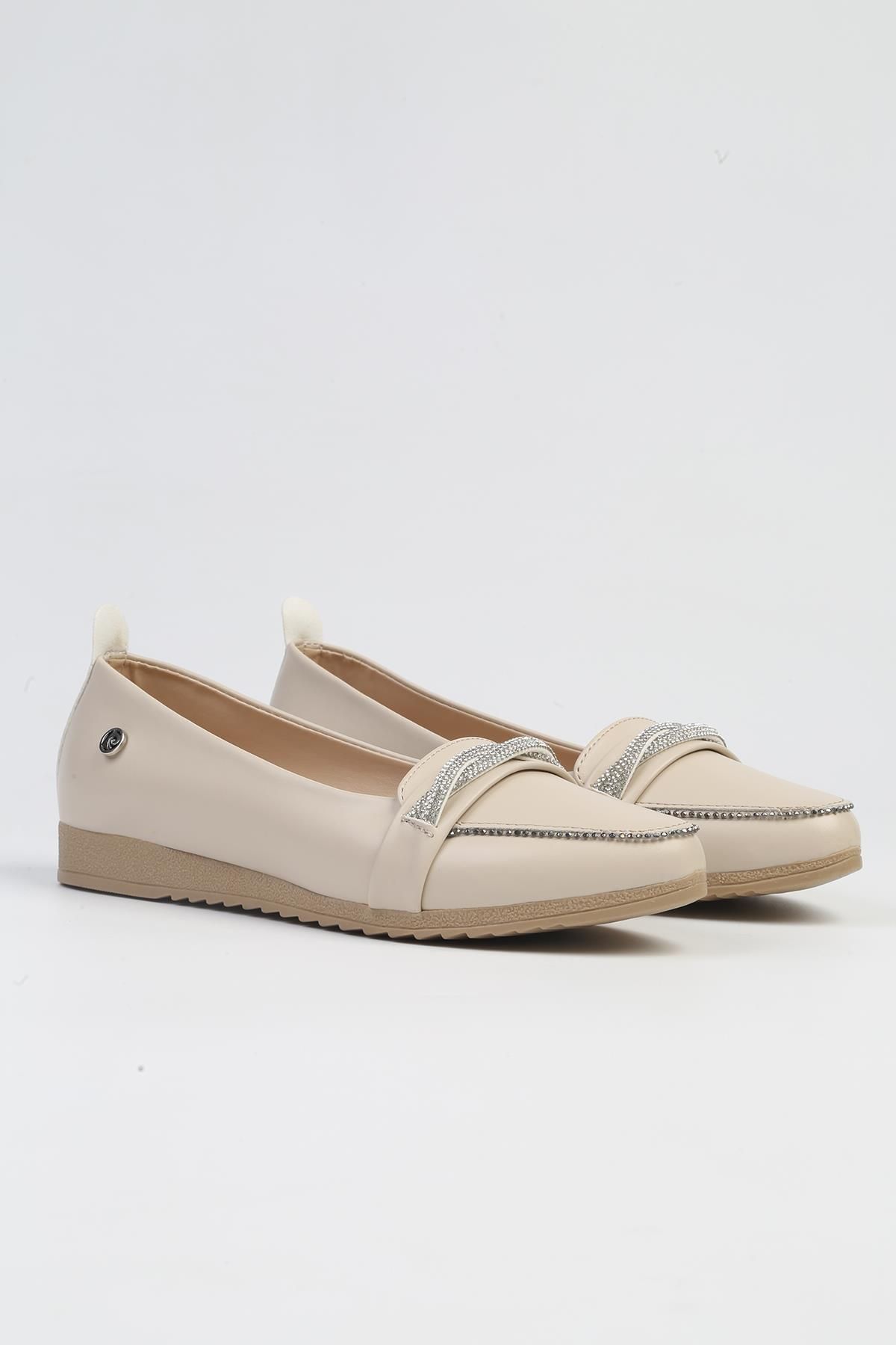 Pierre Cardin ® | PC-53017- 3962 Bej-Kadın Günlük Ayakkabı