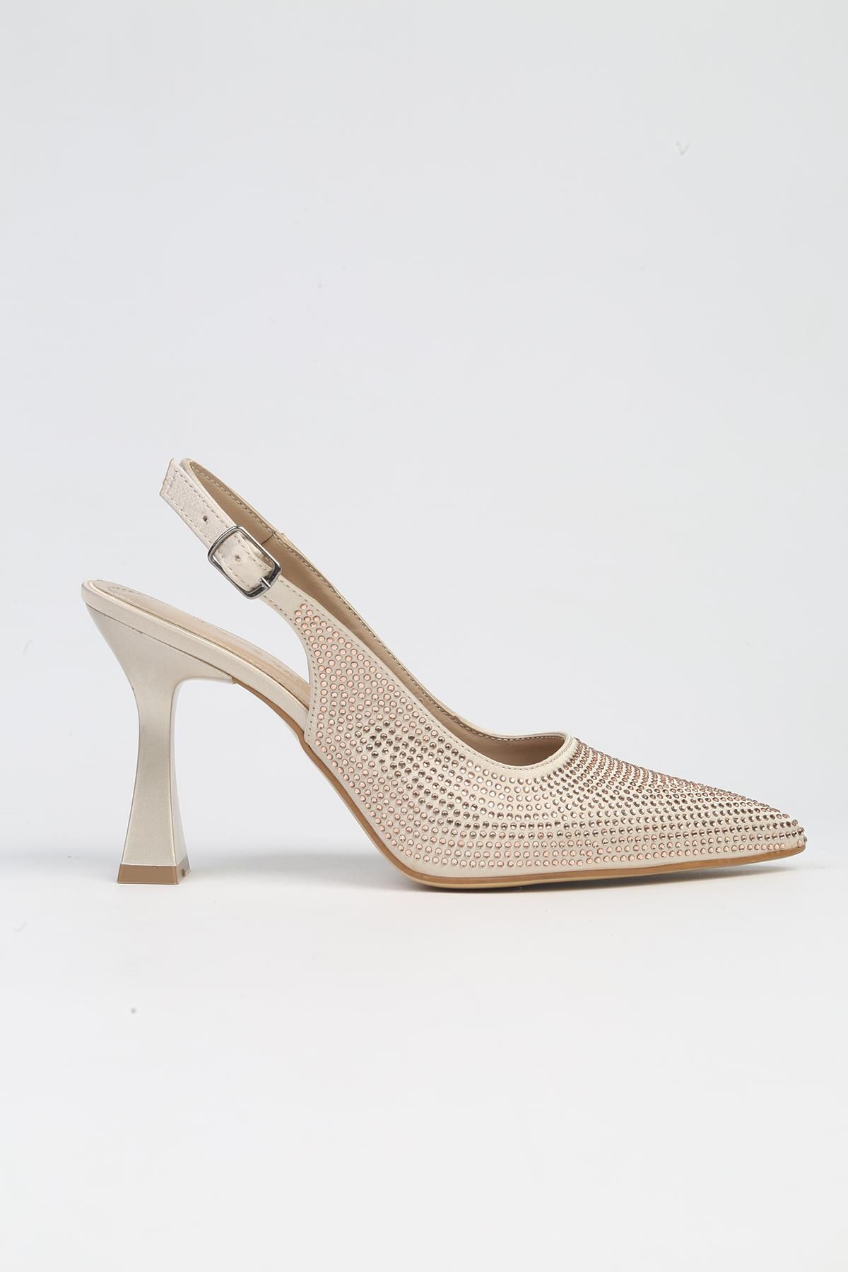 Pierre Cardin ® | PC-53002- 3691 Bej-Kadın Topuklu Ayakkabı