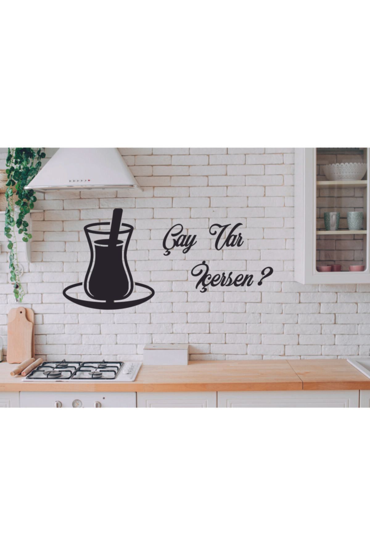 Ste Desing Dekoratif Mutfak Süsü, Çay Var Içersen
