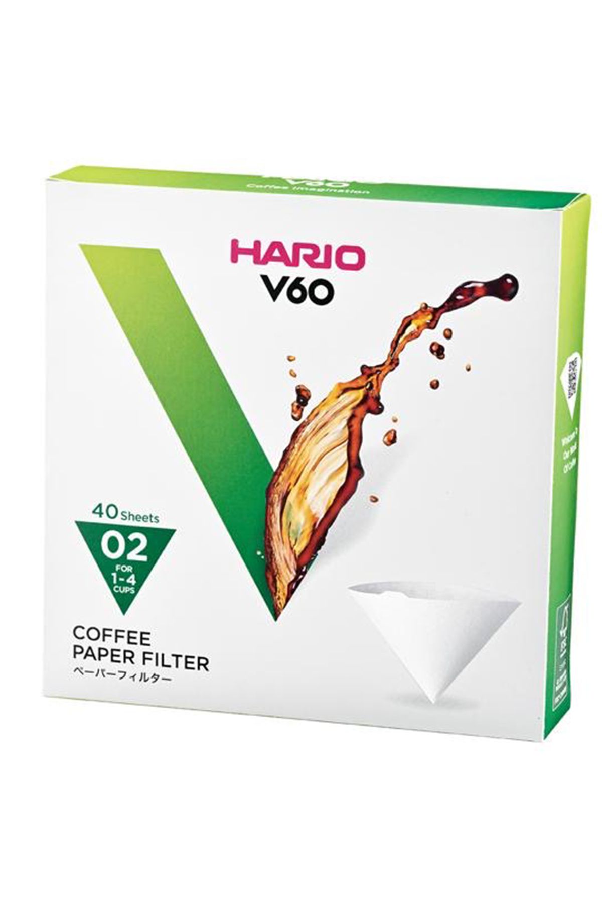 Hario V60 02 40 Adet Kahve Filtre Kağıdı Japon Üretim