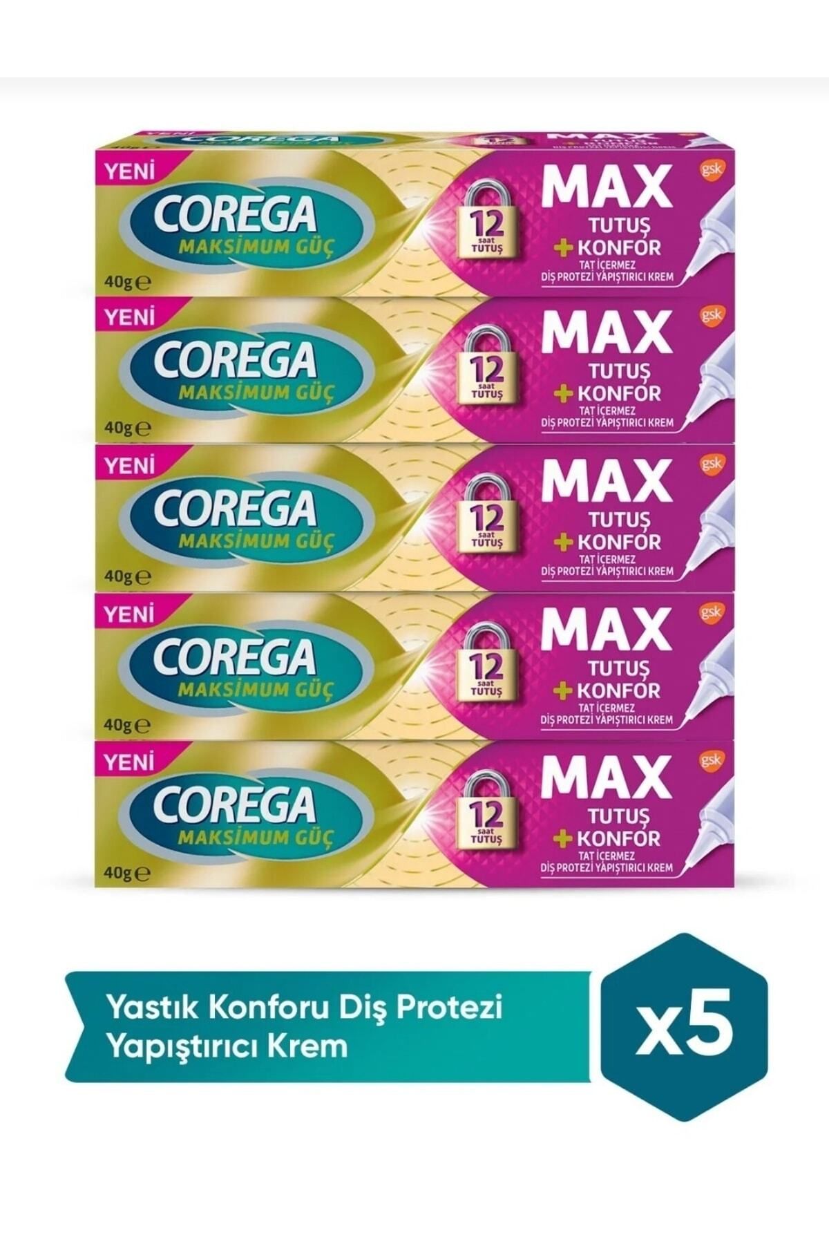 Corega Max Tutuş + Konfor