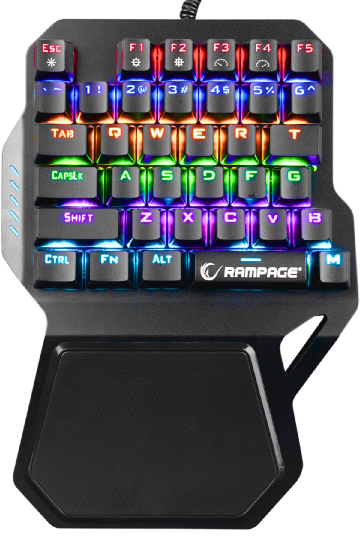 Rampage Kb-r77 Blue Switch Usb Rainbow Backlight Mekanik 36 Tuşlu Mini Gaming Oyuncu Klavyesi