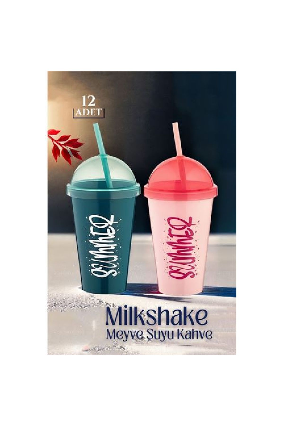Transformacion 8+4 ADET Summer Milkshake Meyve Suyu Kahve Bardağı