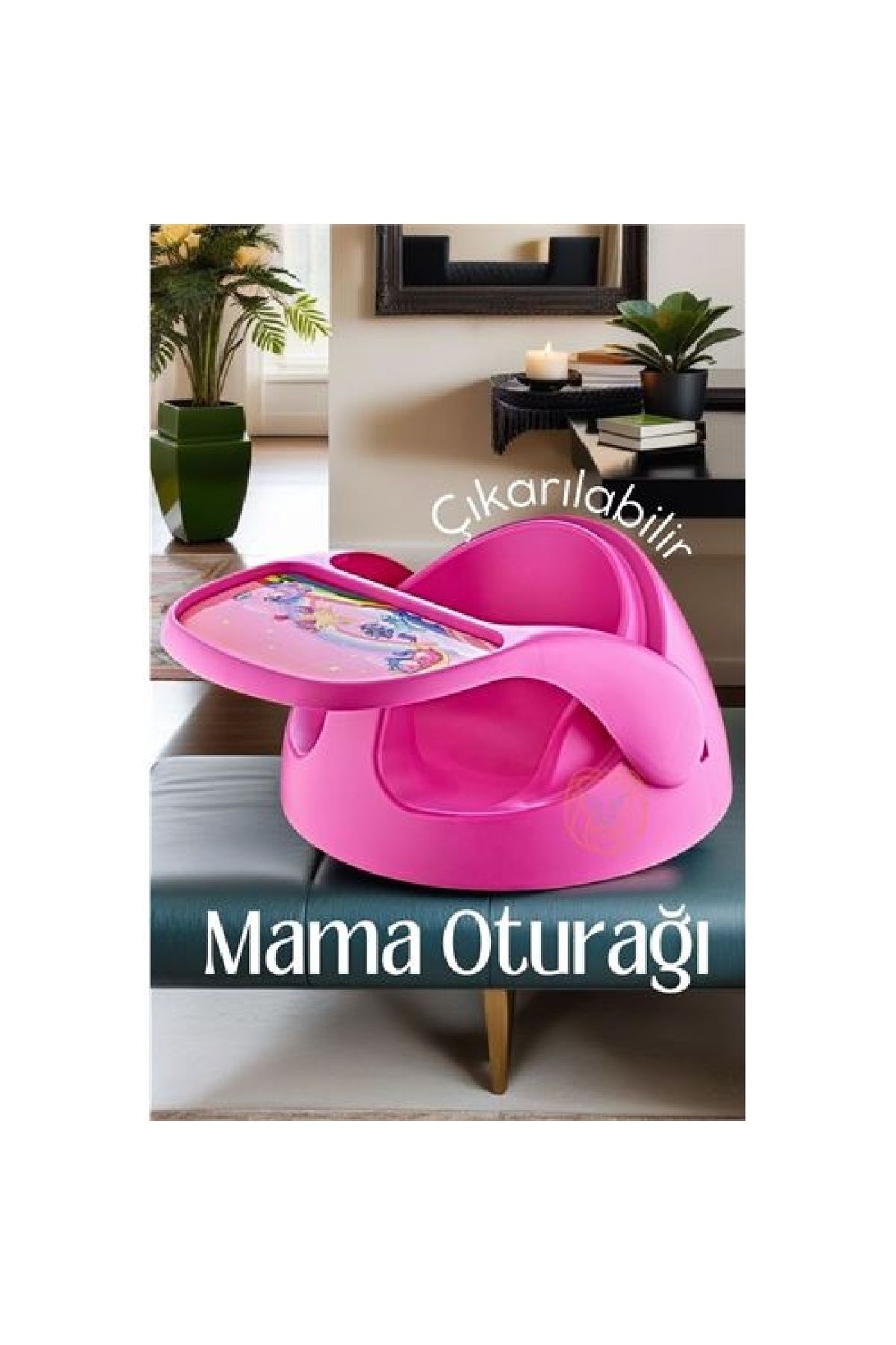 Transformacion Çıkarılabilir Mama Oturağı Masa Mama Sandalyesi PEMBE 719335