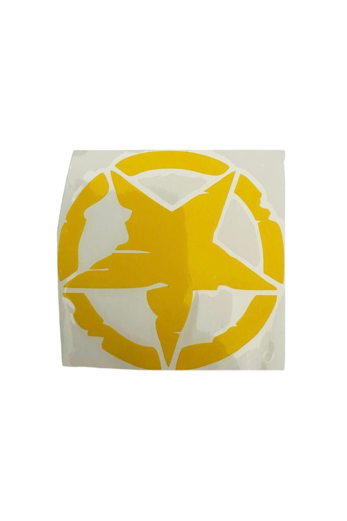 Gogo Yıldız Desenli Sarı Sticker 75 x 75 mm