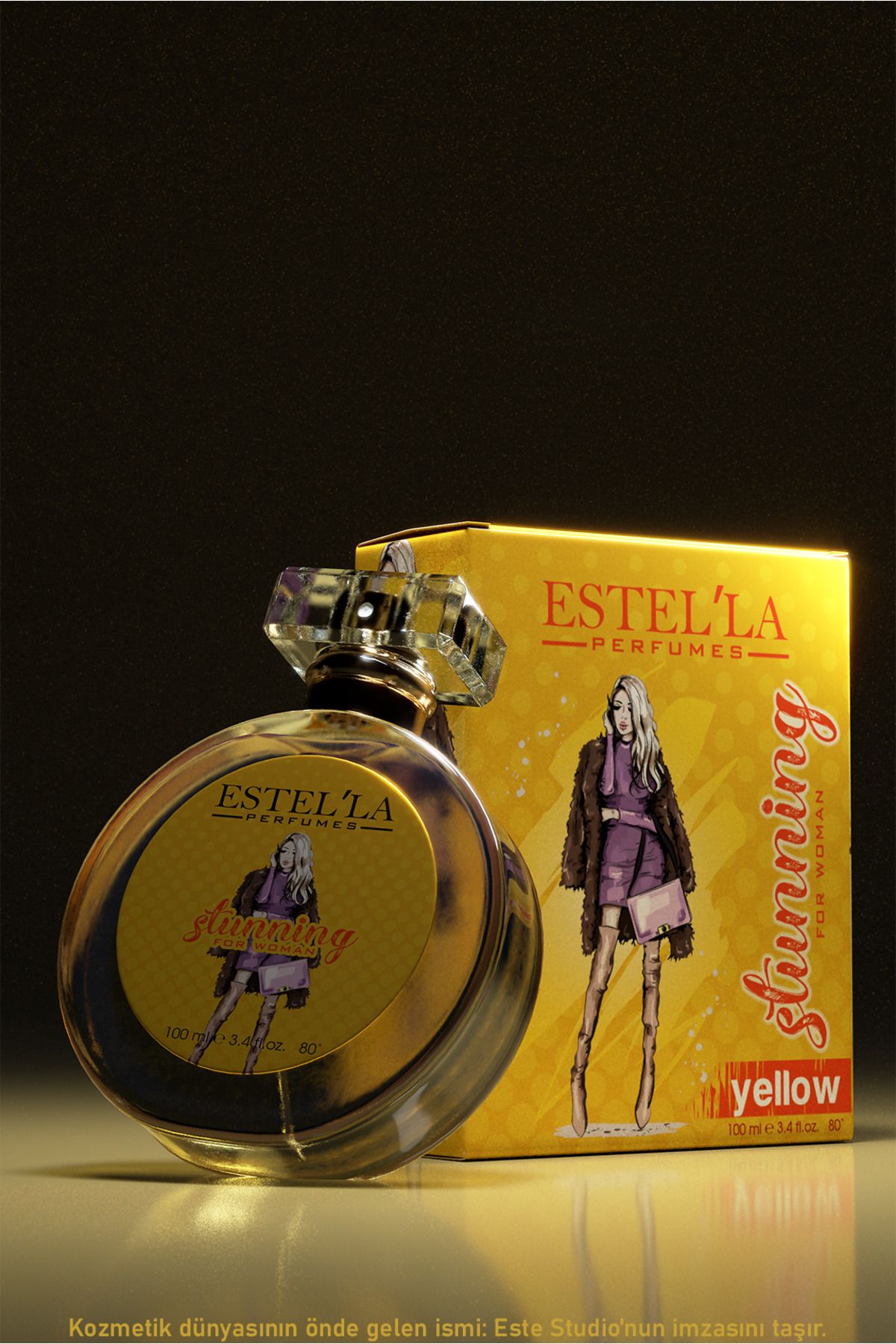 Estella 100 ml Stunning Yellow Kadın Parfümü ile Enerji Dolu Bir Kokunun Büyüsüne Kapılın