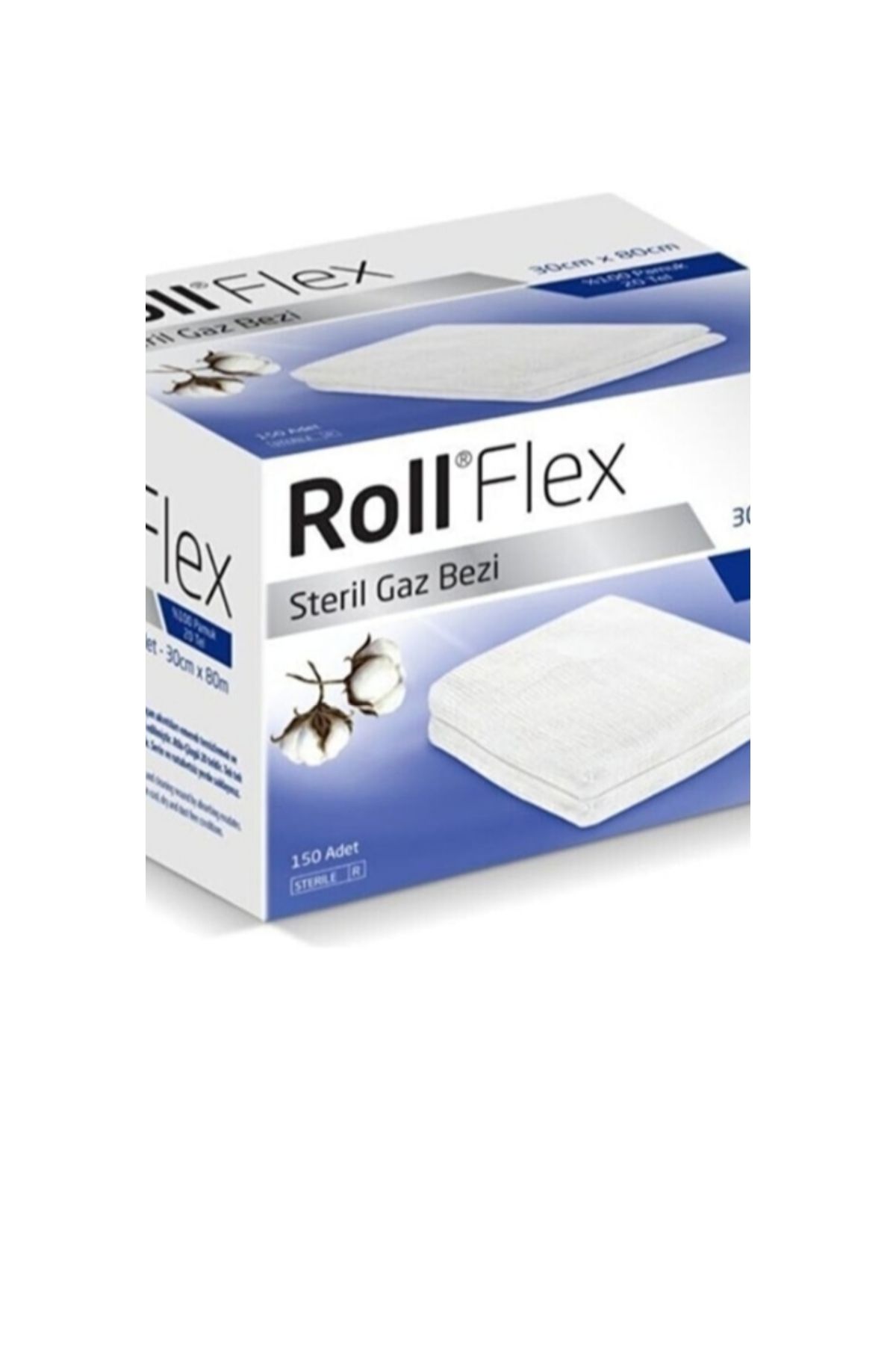 Roll Flex Steril Gazlı Bez 30 x 80 Cm (150 Paket)