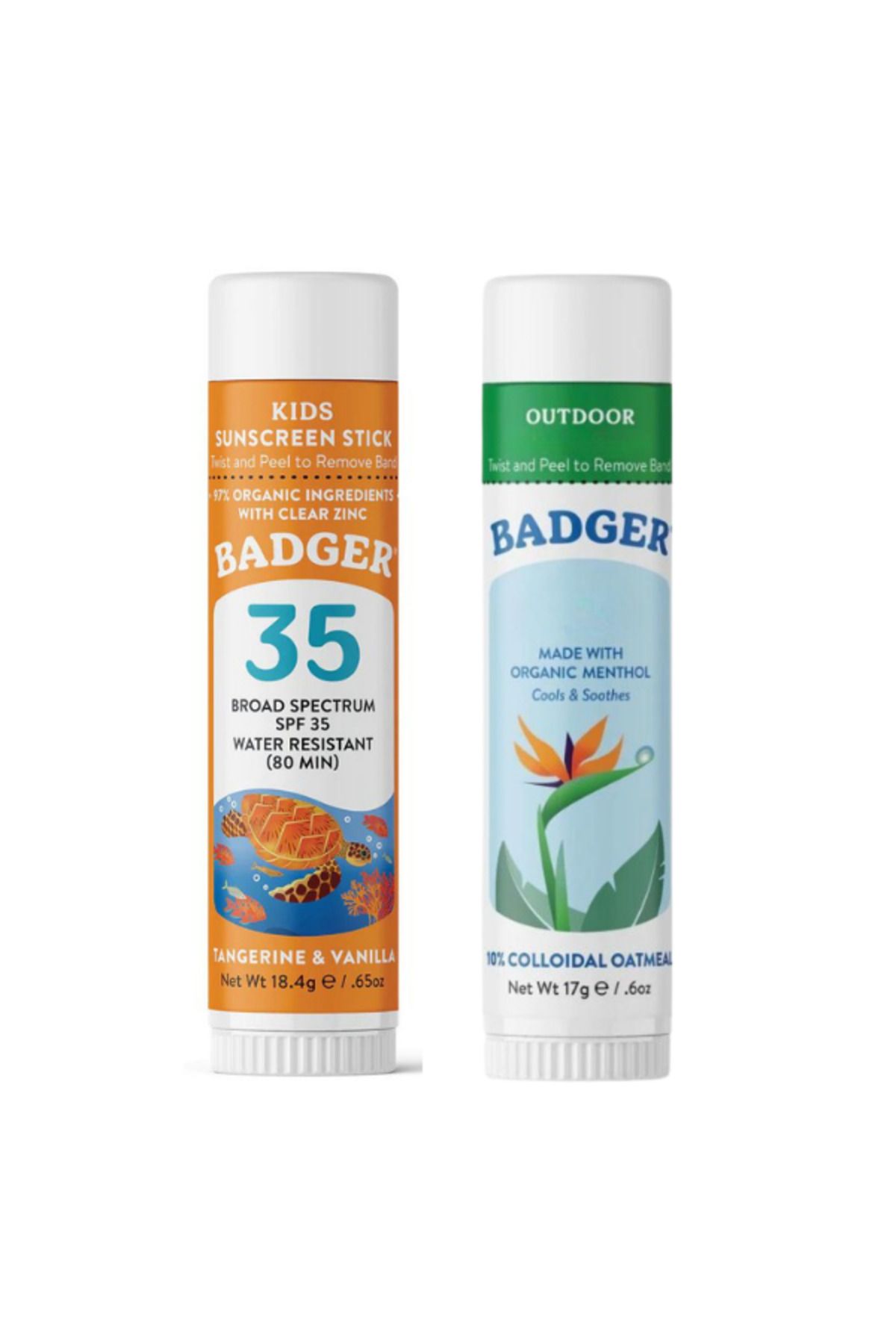Badger Clear Zinc Çocuk Güneş ve Outdoor Stick Set