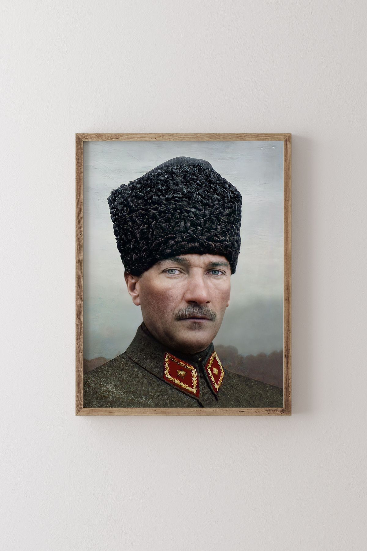 epiqart Atatürk Portresi - Ahşap Çerçeve