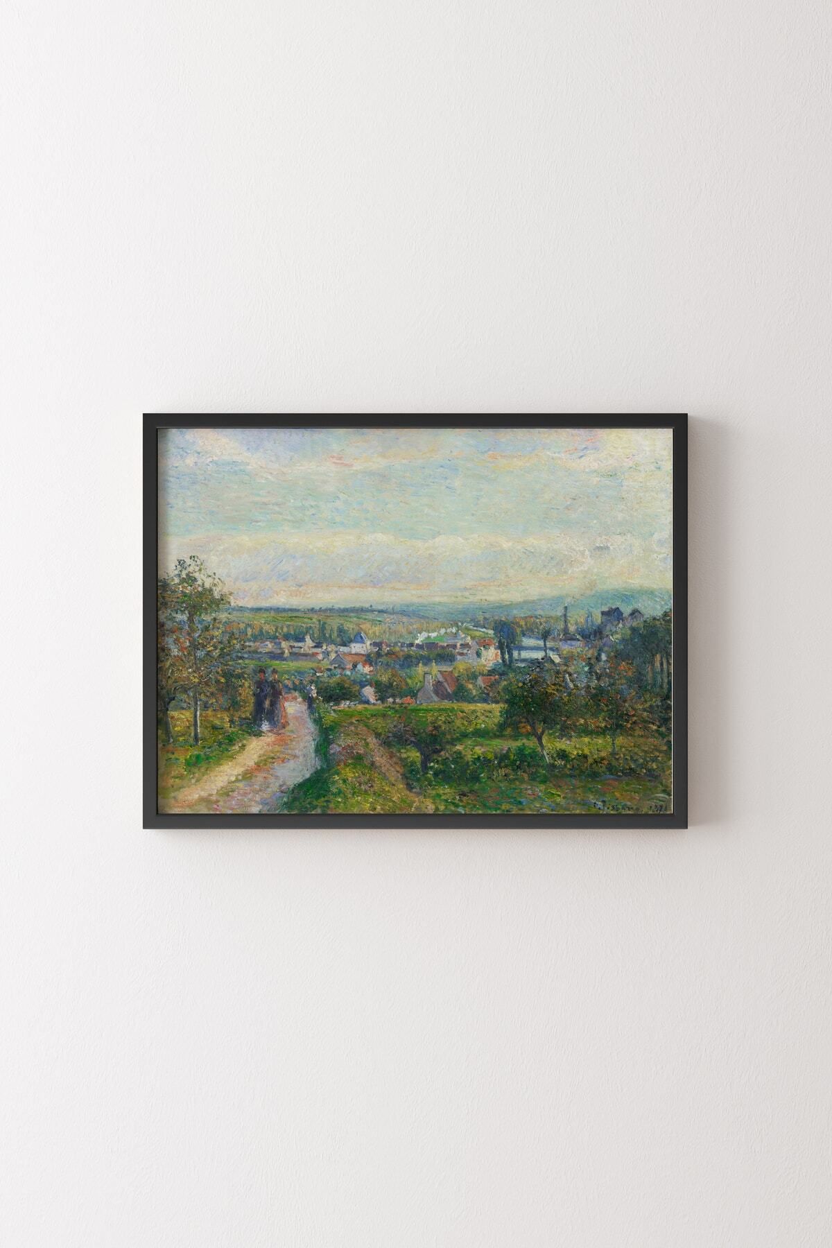 epiqart Saint-Ouen-l'Aumône - Camille Pissarro - Siyah Çerçeve