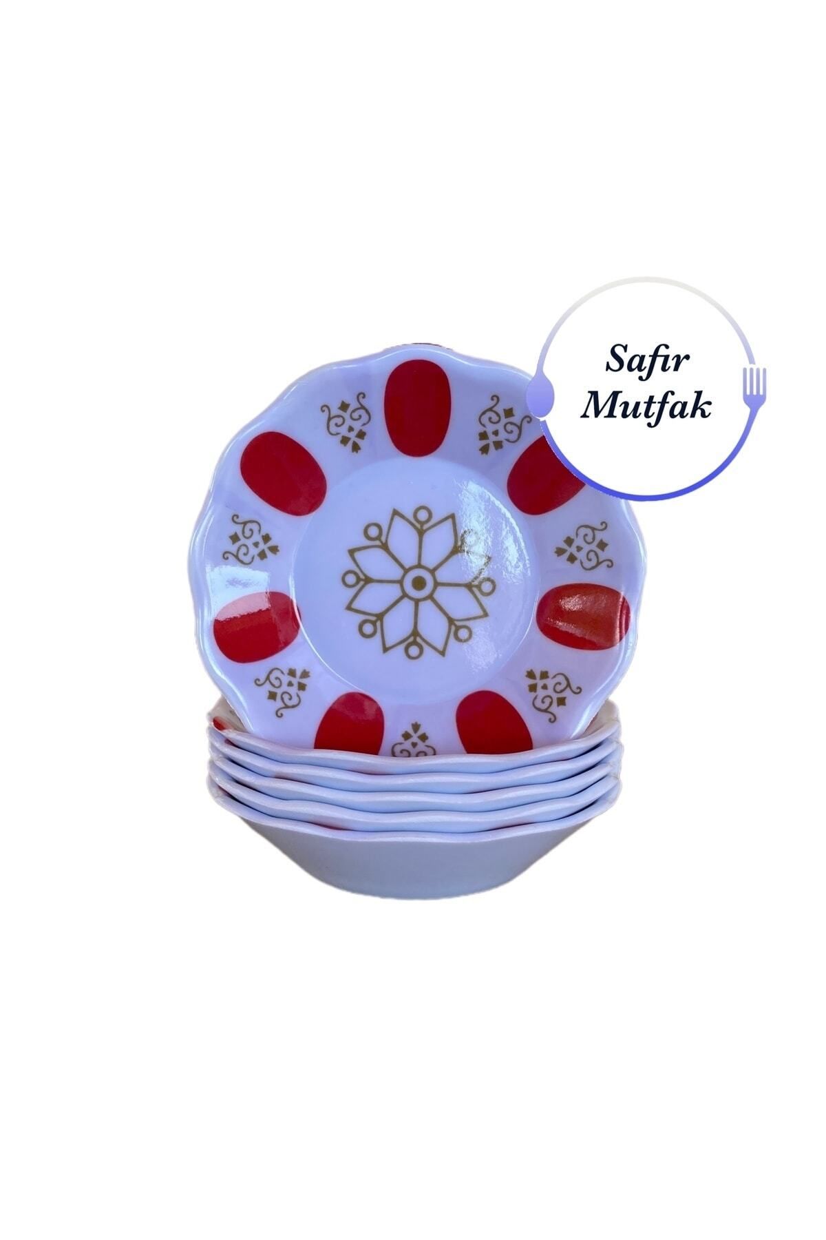 Safir 6 Adet Melamin Kahveci Çay Tabağı